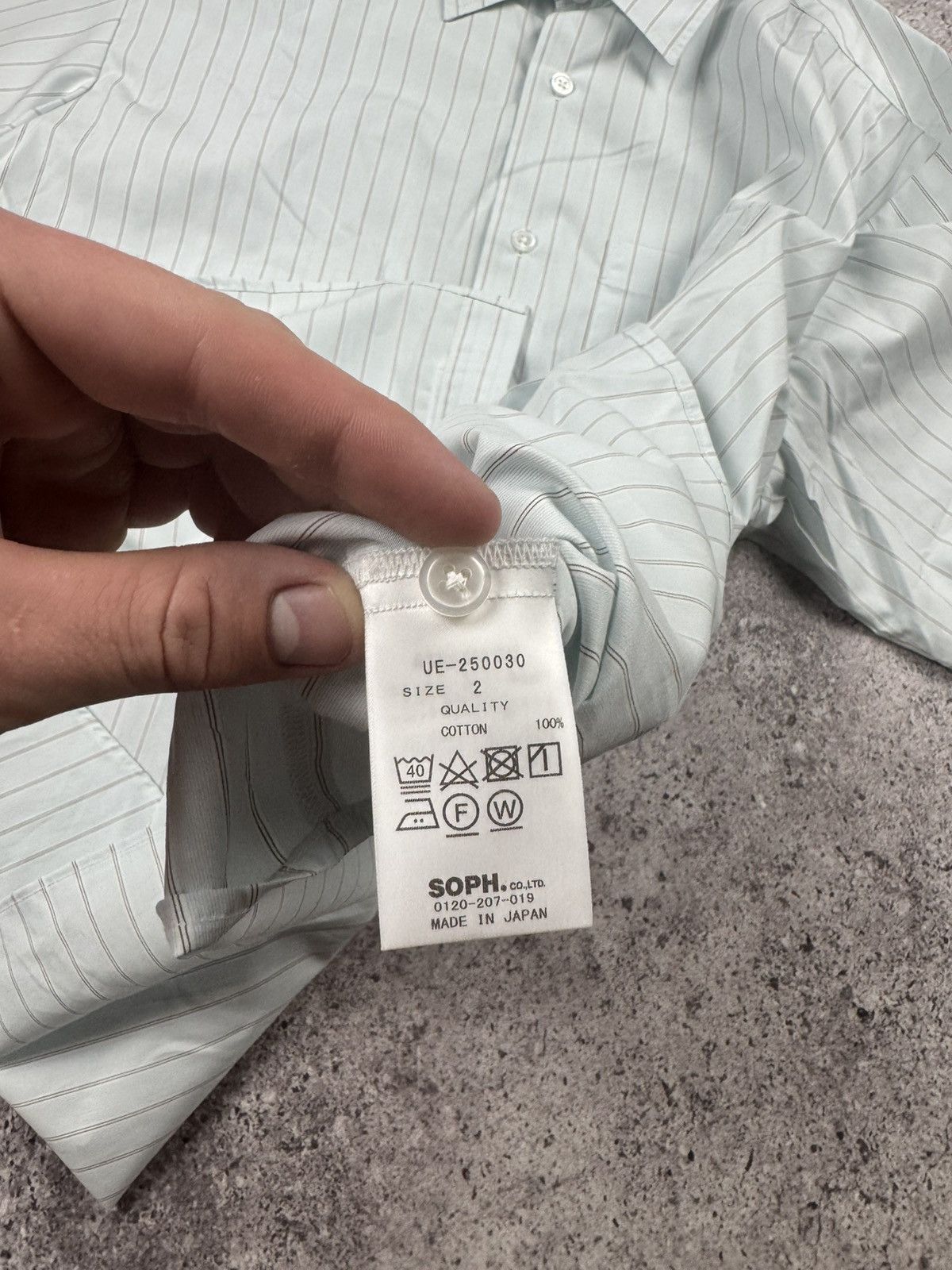 uniform experiment 🔥Uniform experiment fragment design sophnet striped shirt Size US XL / EU 56 / 4 - 6 Thumbnail