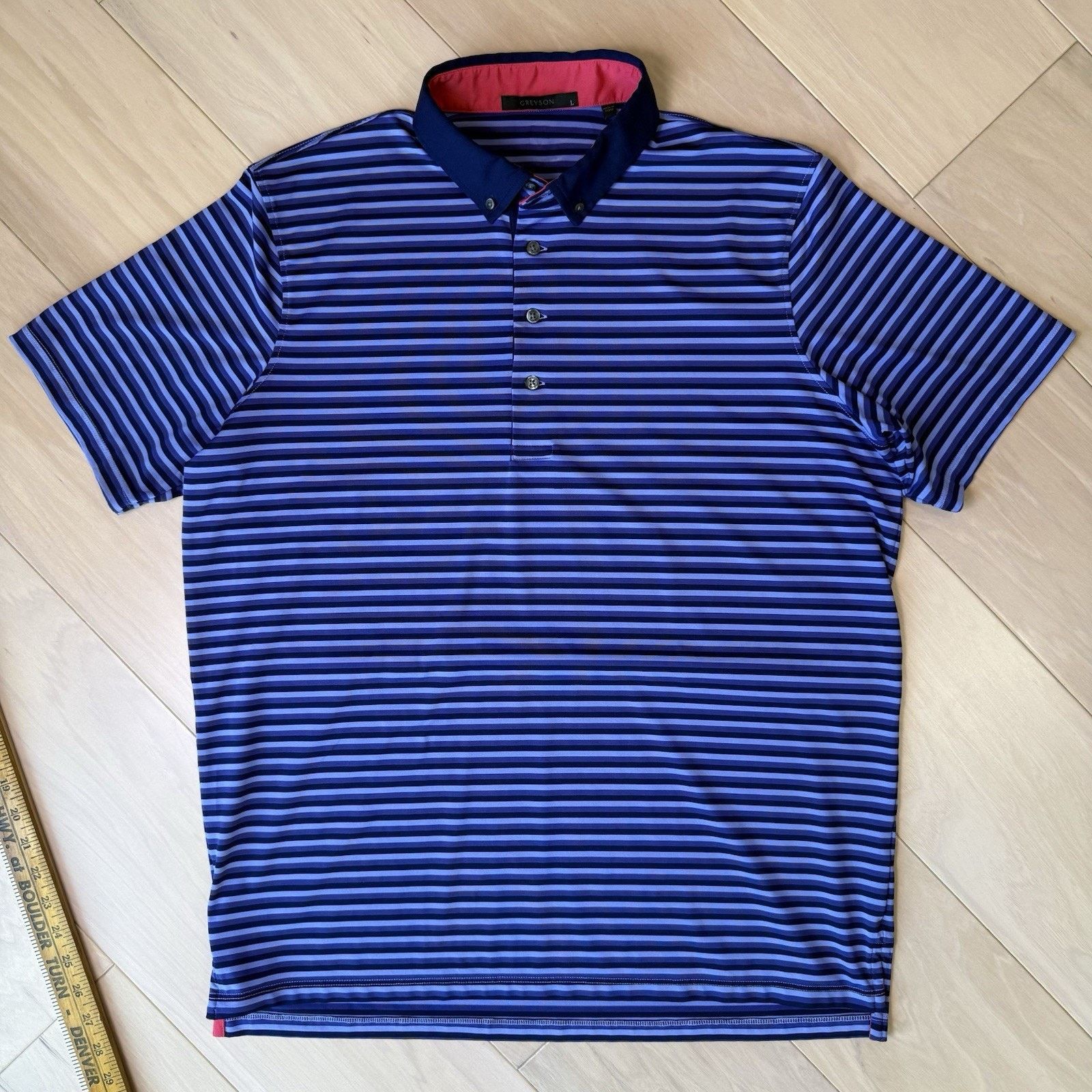 Other Greyson Golf Polo L Multicolor Striped Short Sleeve Summer Size US L / EU 52-54 / 3 - 3 Thumbnail