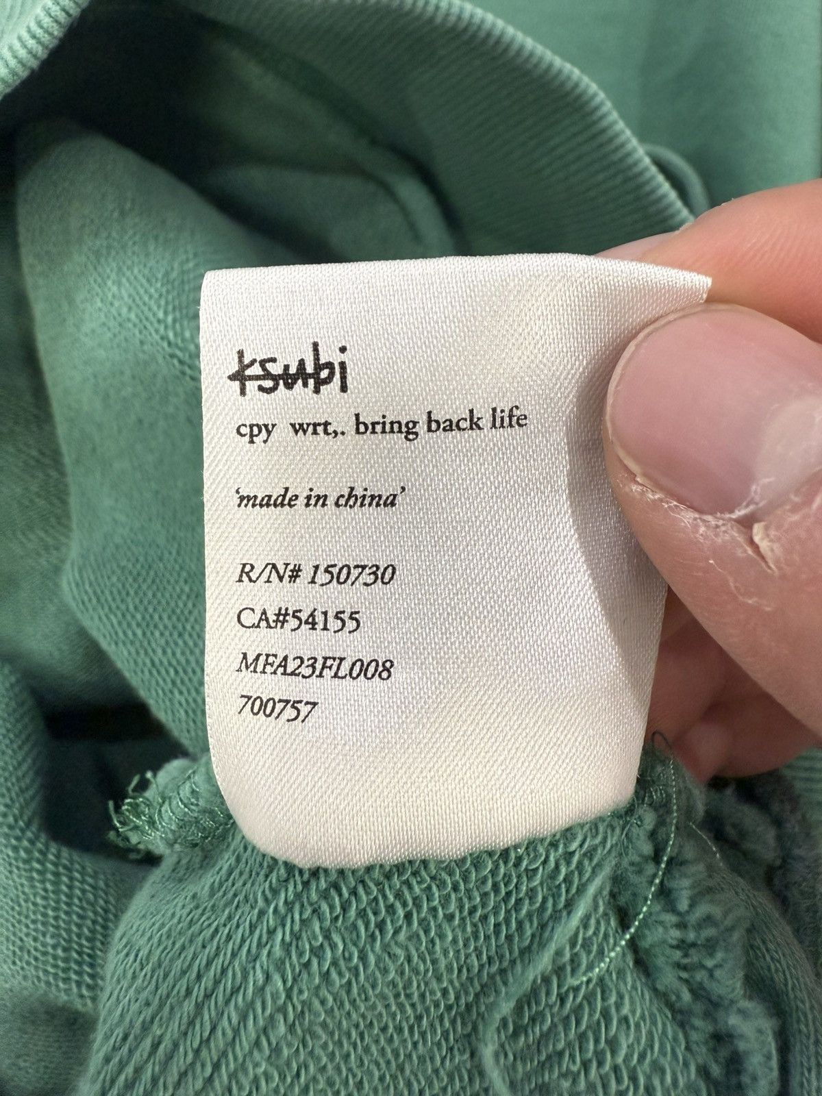 Ksubi Ksubi Green Hoodie Size US S / EU 44-46 / 1 - 8 Thumbnail