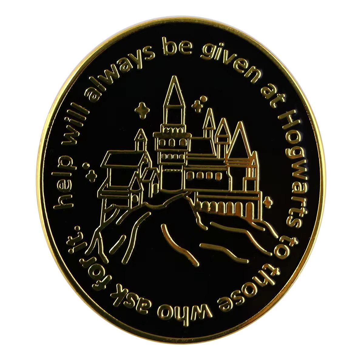 Pins Harry Potter Hogwarts Dumbledore Help Quote Enamel Pin 389-2 | Grailed