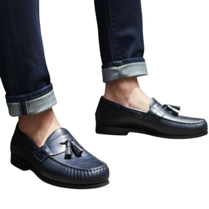 Johnston & Murphy Johnson & Murphy Mens Loafers Blk Leather Sheep Skin Sz 13M Size US 13 / EU 46 - 1 Thumbnail
