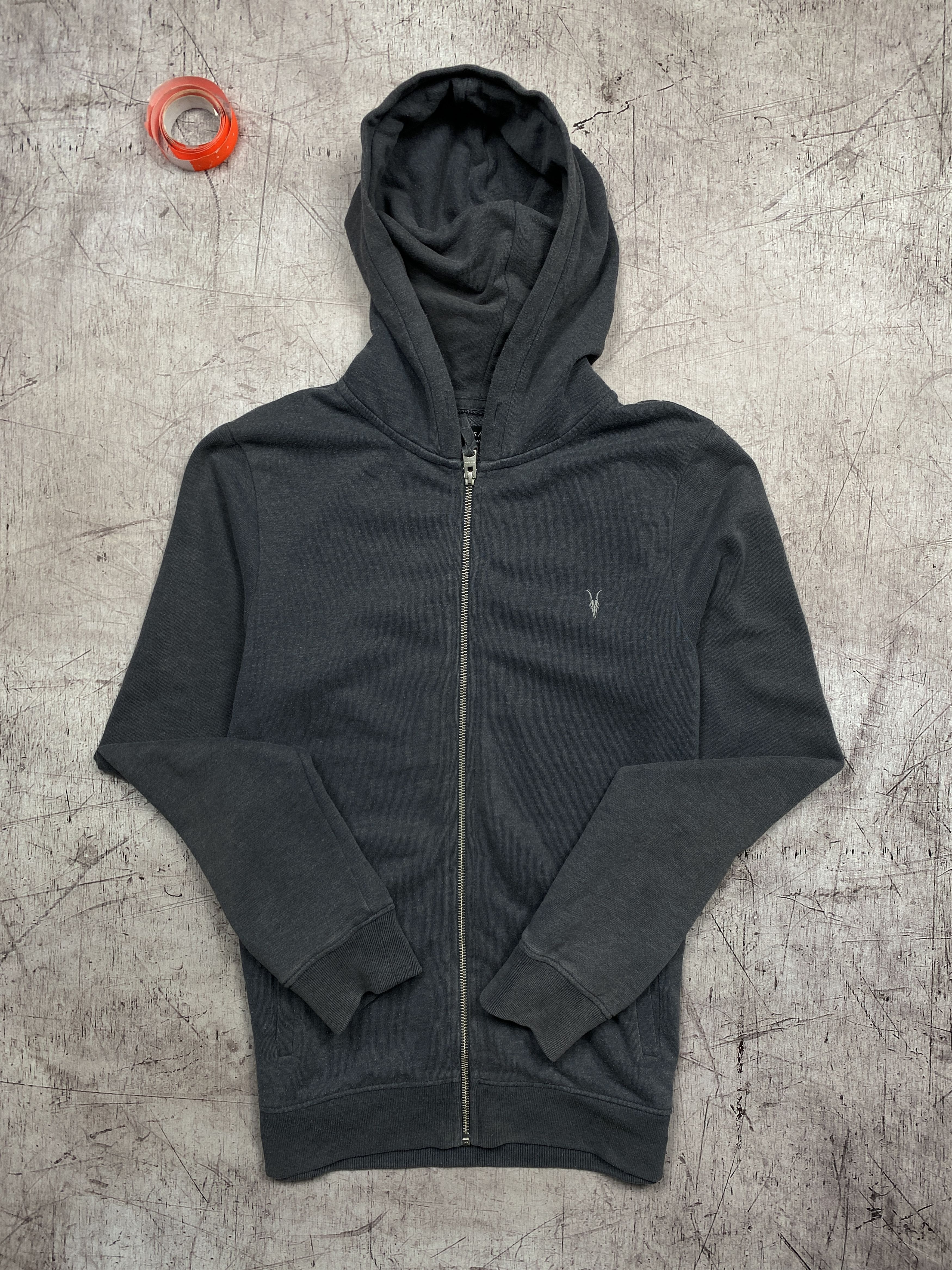 Allsaints × Vintage Allsaints Vintage Zip Cotton Raven Hoodie Size US S / EU 44-46 / 1 - 1 Thumbnail
