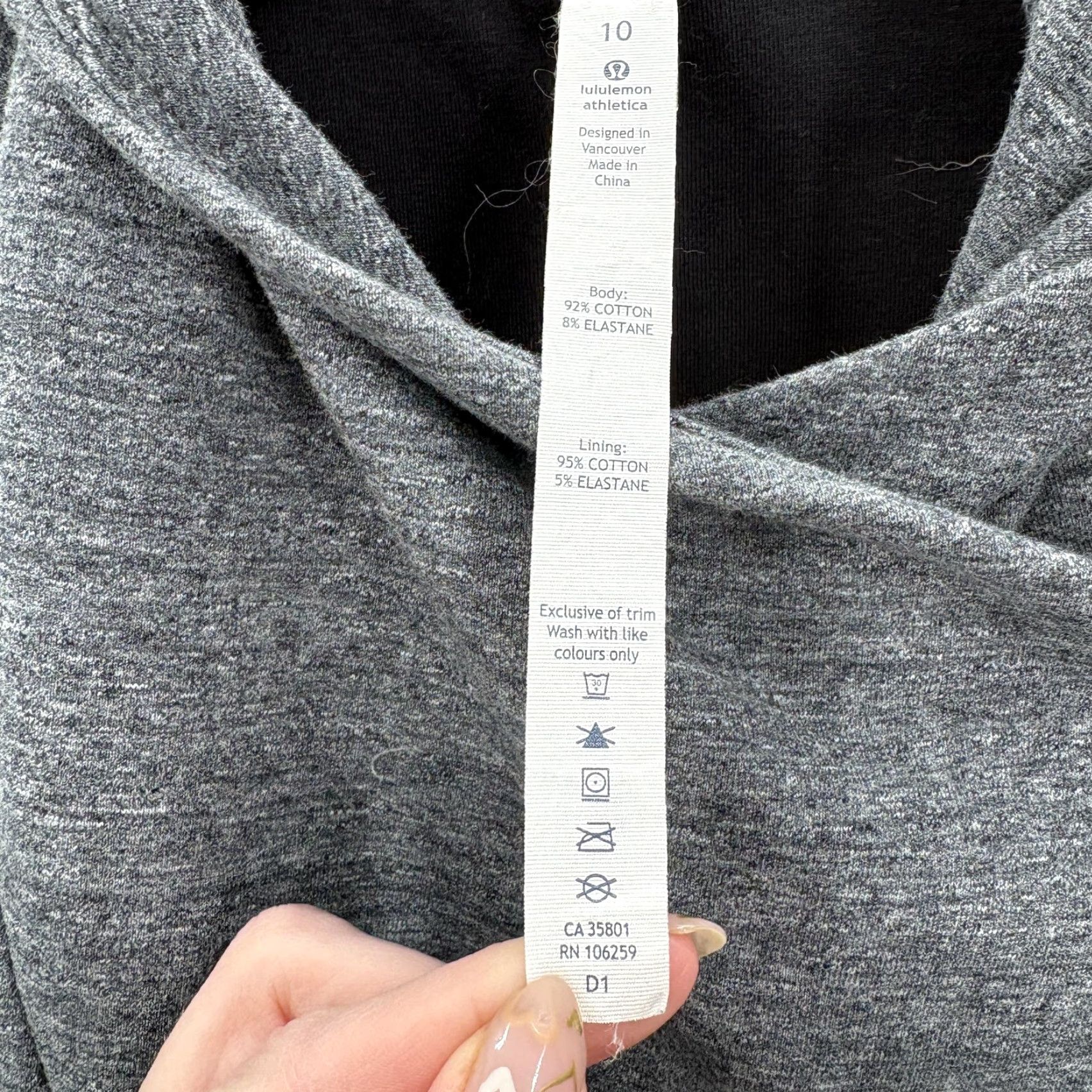 Lululemon Lululemon That’s A Wrap Jacket Womens 10 Gray Asymmetrical Snap Knit Thumbholes Size L / US 10 / IT 46 - 4 Thumbnail
