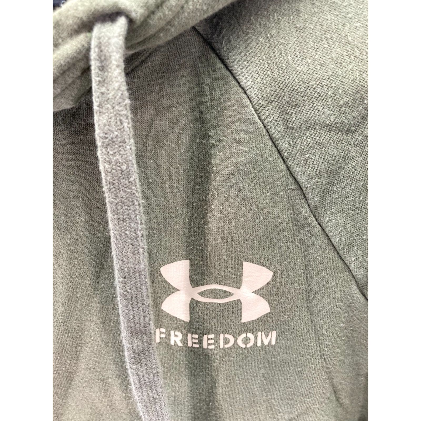 Under Armour Under Armour Freedom Pullover Hooded Sweatshirt Mens M Green Fleece Drawstring Logo Size US M / EU 48-50 / 2 - 6 Thumbnail