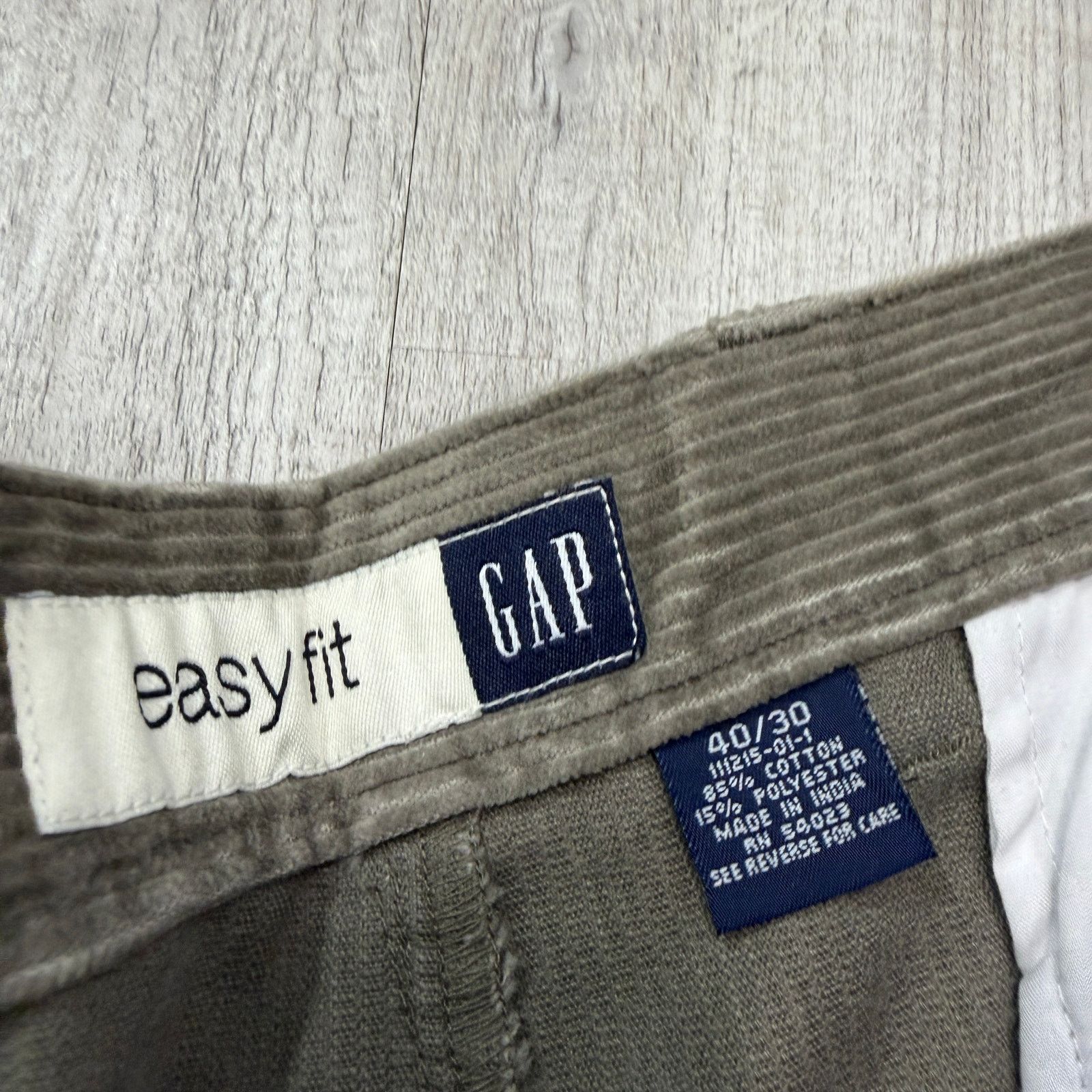 Gap Vintage Gap Easy Fit Corduroy Pants 40x30 Green Preppy Cords Size US 40 / EU 56 - 4 Thumbnail