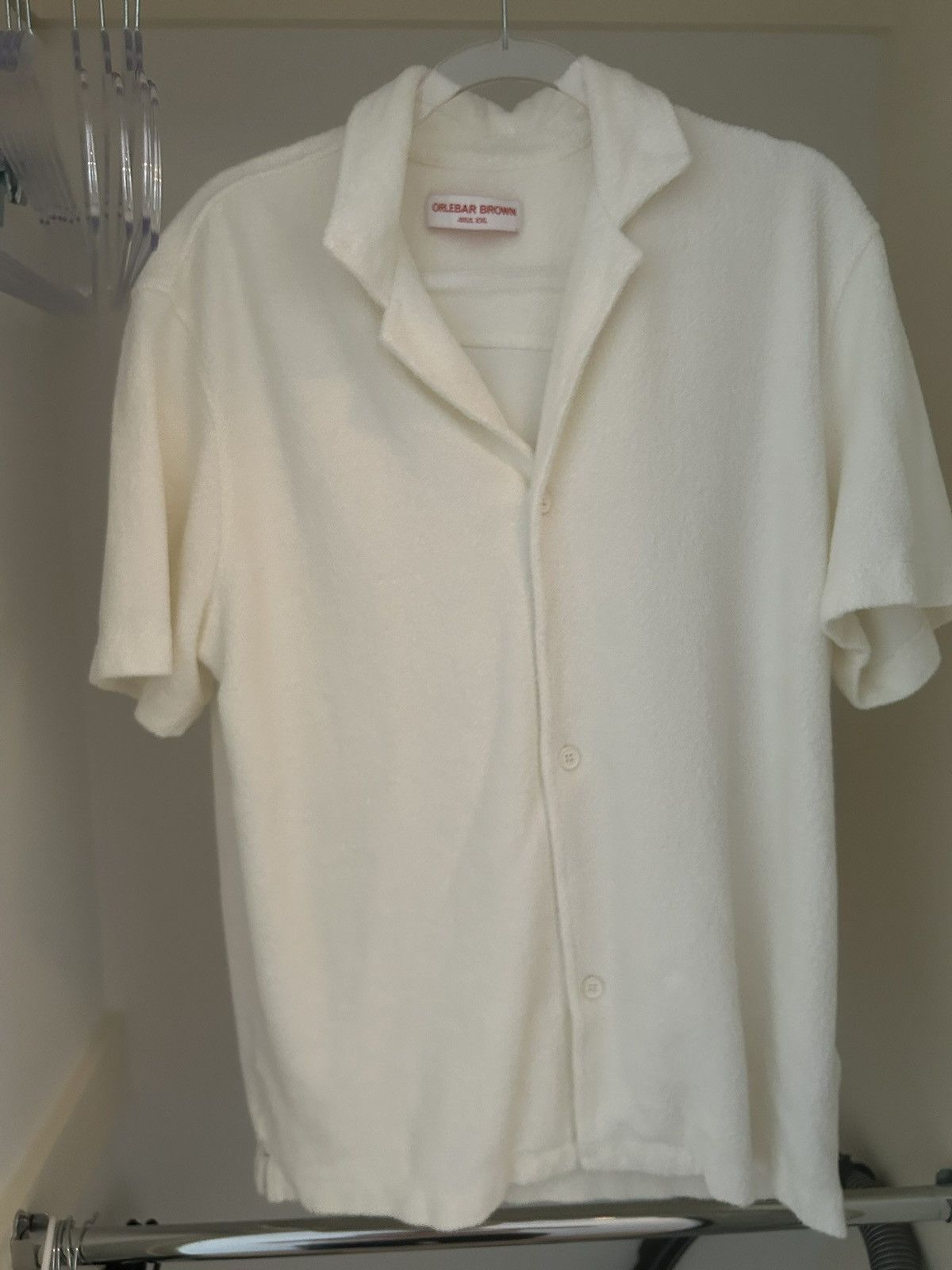 Orlebar Brown Maitan Camp-Collar Crocheted Cotton Shirt Size US XXL / EU 58 / 5 - 1 Thumbnail