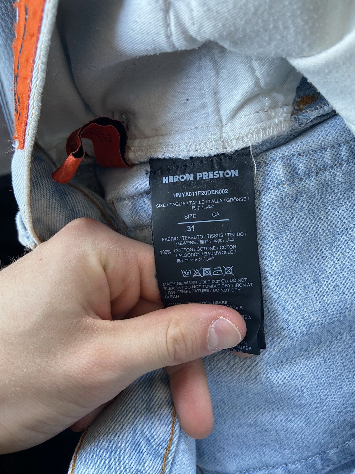 Heron Preston Heron Preston bird Denim Size US 31 - 4 Thumbnail