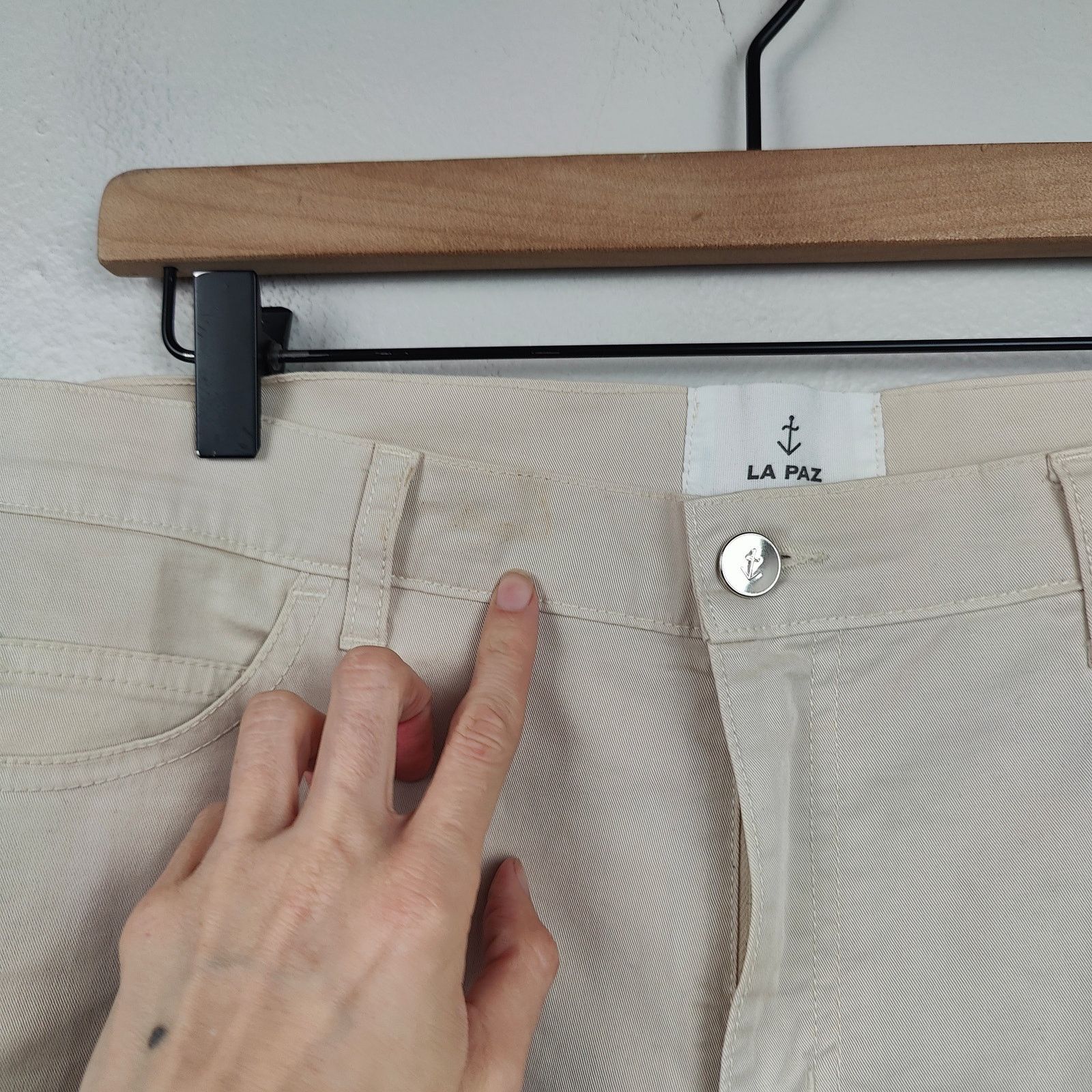 La Paz La Paz Chino Pants Mens XL Beige Cotton Stretch Lightweight Size US 36 / EU 52 - 4 Thumbnail