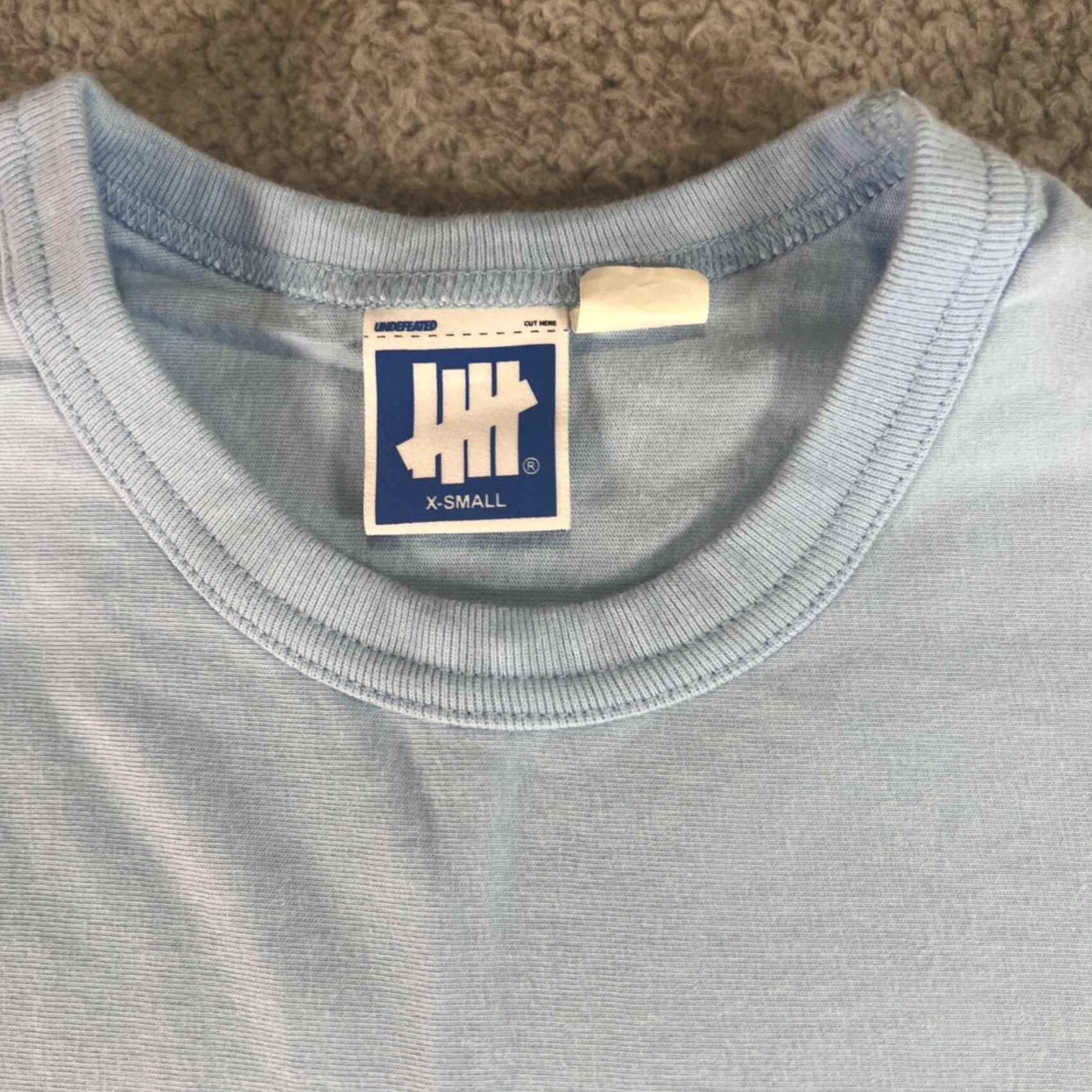 Undefeated Undefeated Adult T-Shirt Tee Light Blue Size X-Small UNDFTD Size US XS / EU 42 / 0 - 2 Thumbnail