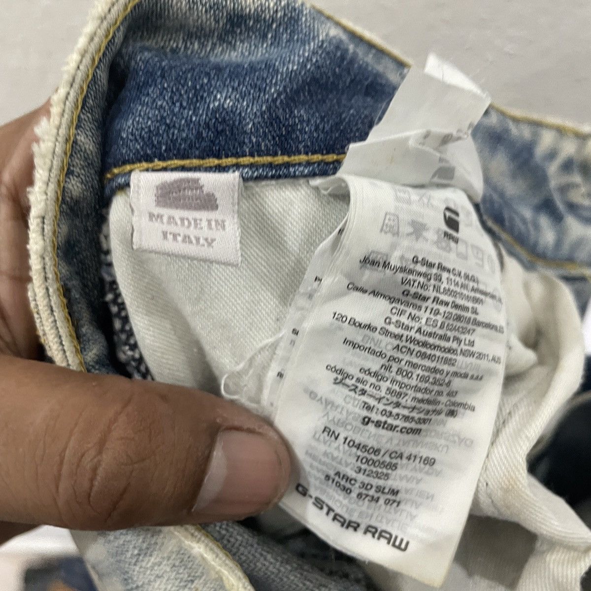 G-Star Vintage G Star Raw Distressed Denim Size US 30 / EU 46 - 7 Thumbnail