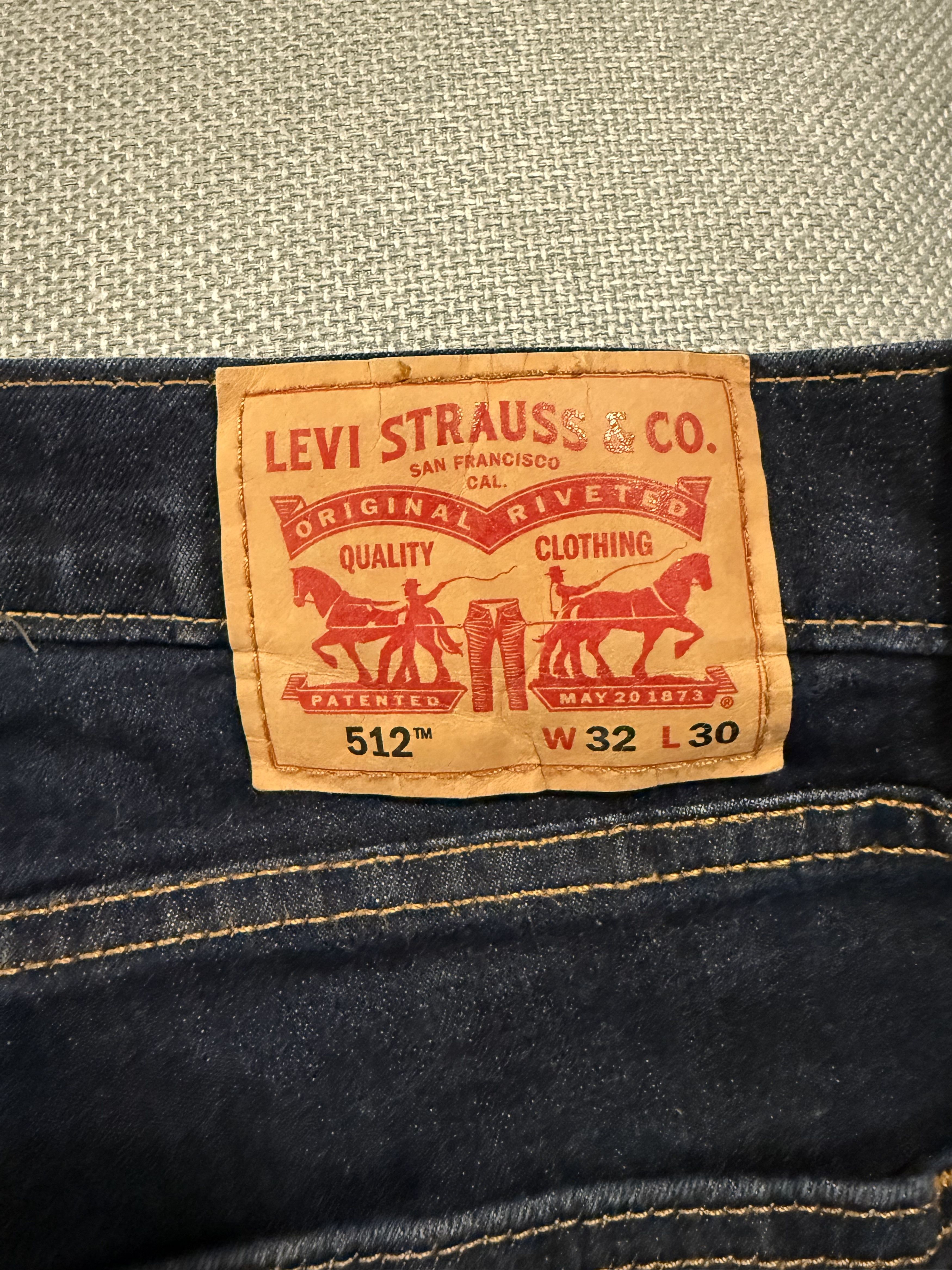 Levi's *MSG TO OFFER* LEVIS 512 DARK BLUE GOOD CONDITION Size US 32 / EU 48 - 7 Thumbnail