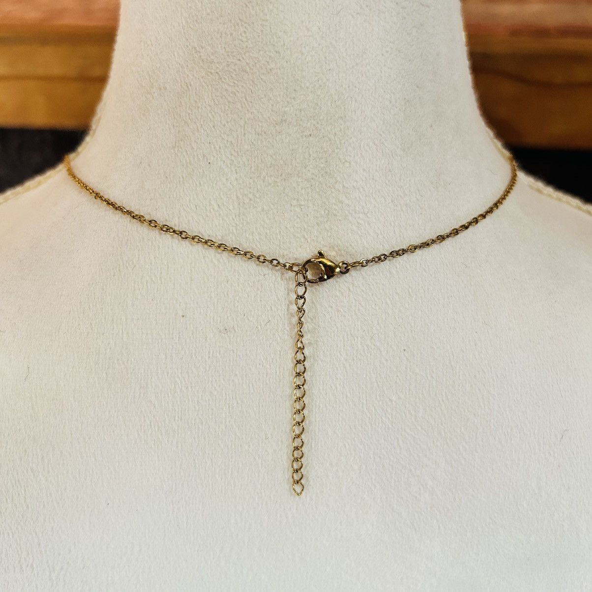 Handmade Handcrafted vintage bead faceted glass crystal drop necklace Size ONE SIZE - 5 Thumbnail