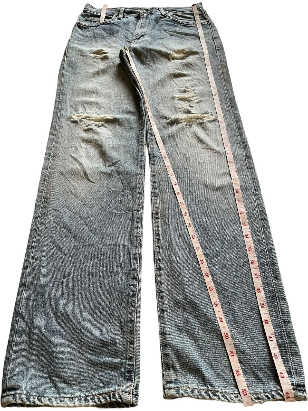 Edwin × Japanese Brand SALES🔥Vintage Japanese Edwin Faded Distress Loose Jeans Size US 30 / EU 46 - 12 Thumbnail