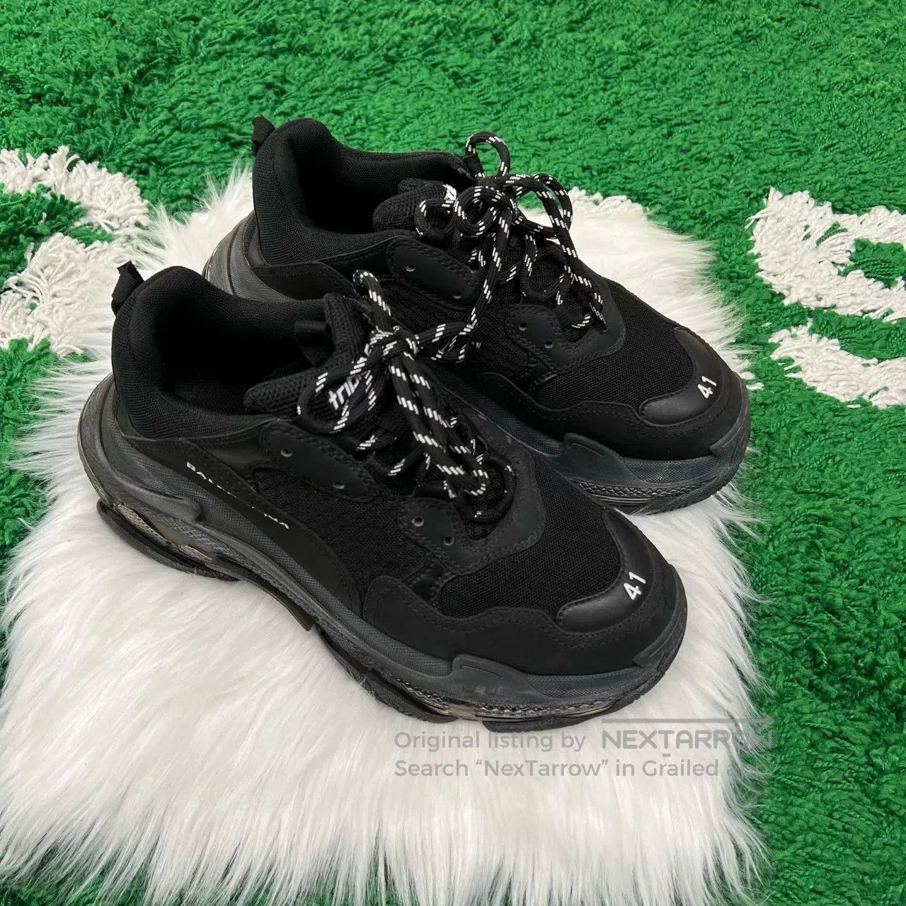 Balenciaga balenciaga triples black casual sneakers. Size US 8 / EU 41 - 4 Thumbnail
