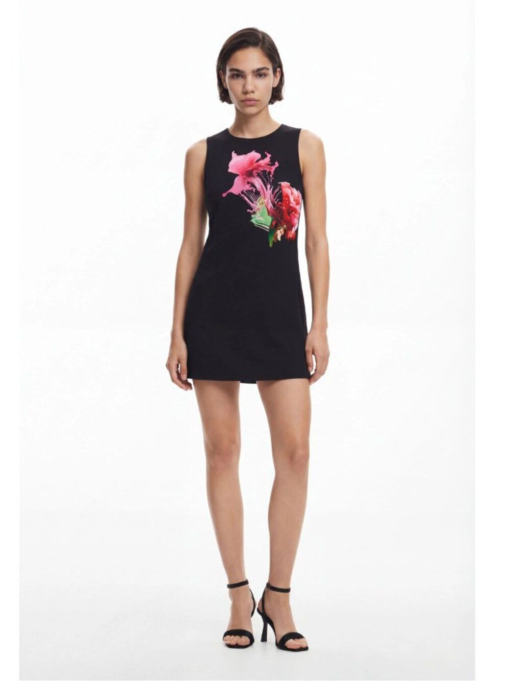 Desigual NWT New Desigual Floral Print Sleeveless Mini Dress Size XS Size XS / US 0-2 / IT 36-38 - 1 Thumbnail