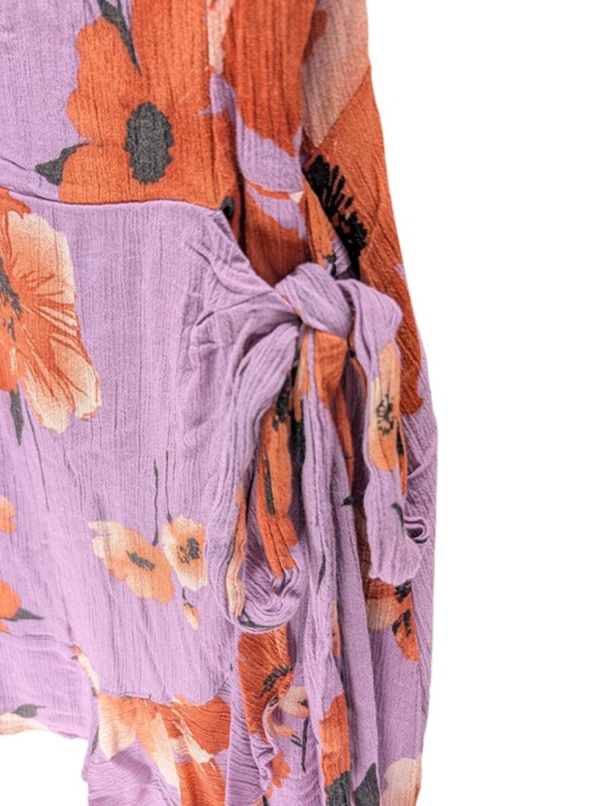Grateful Dead Grace Purple Floral Wrap Romper Mini Dress Spaghetti Strap M Size M / US 6-8 / IT 42-44 - 2 Thumbnail
