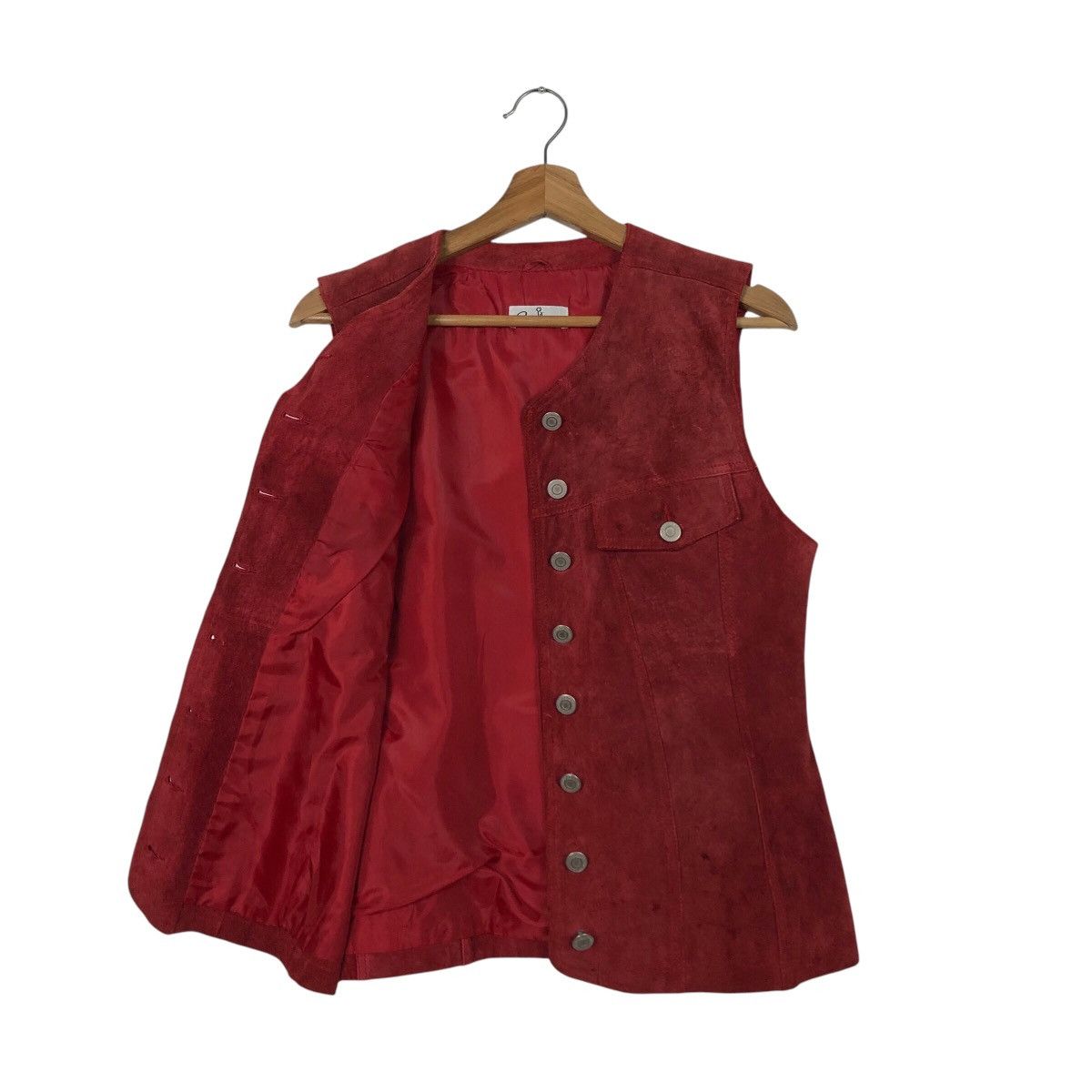Japanese Brand 📌Vintage Leather Tank Top Vest Pesanteur Issey Miyake Size US M / EU 48-50 / 2 - 12 Thumbnail