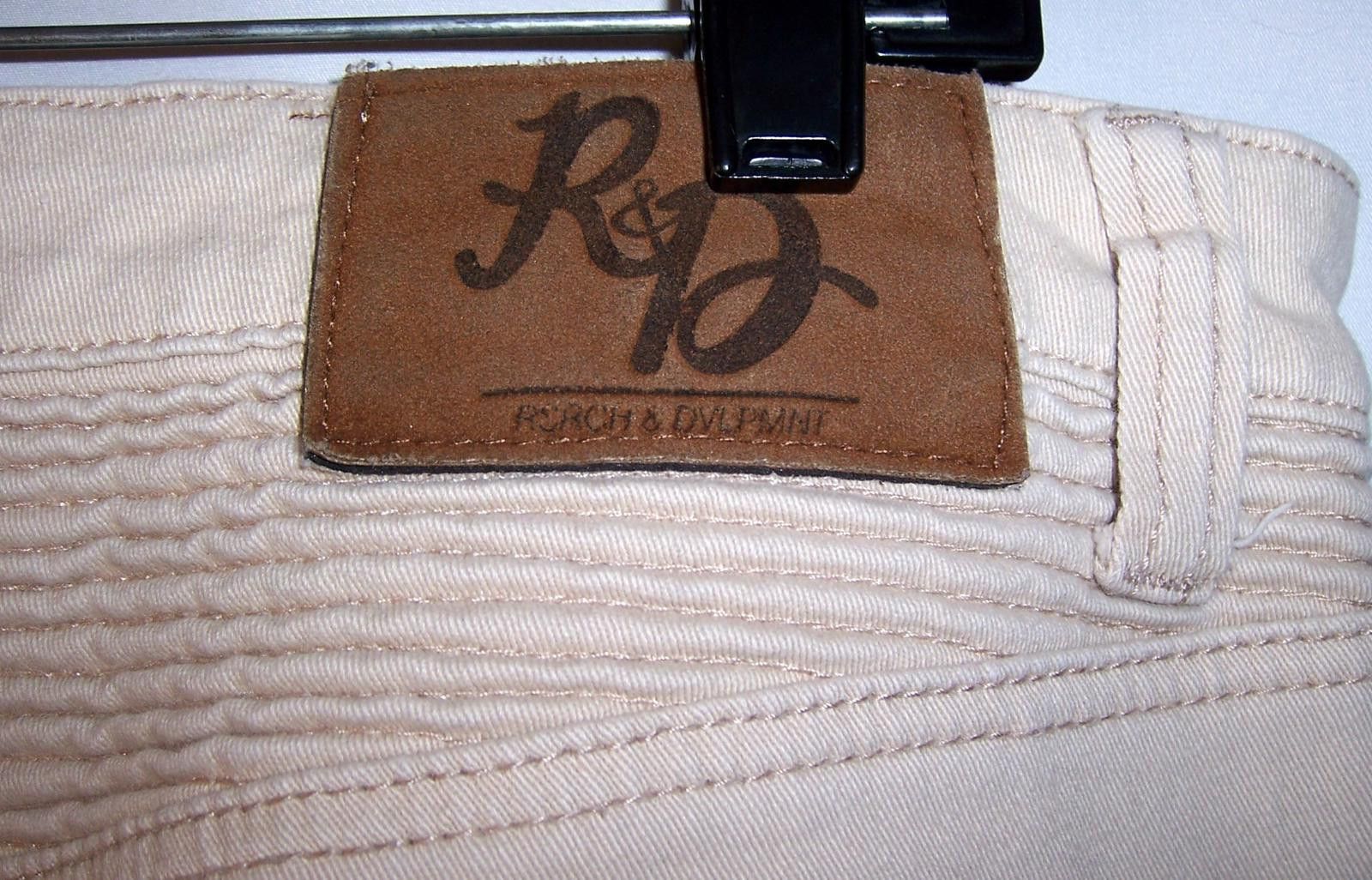Other Rsrch & Dvlpmnt Men's Moto Biker Cargo Jeans -32"- Off White Size US 32 / EU 48 - 5 Thumbnail