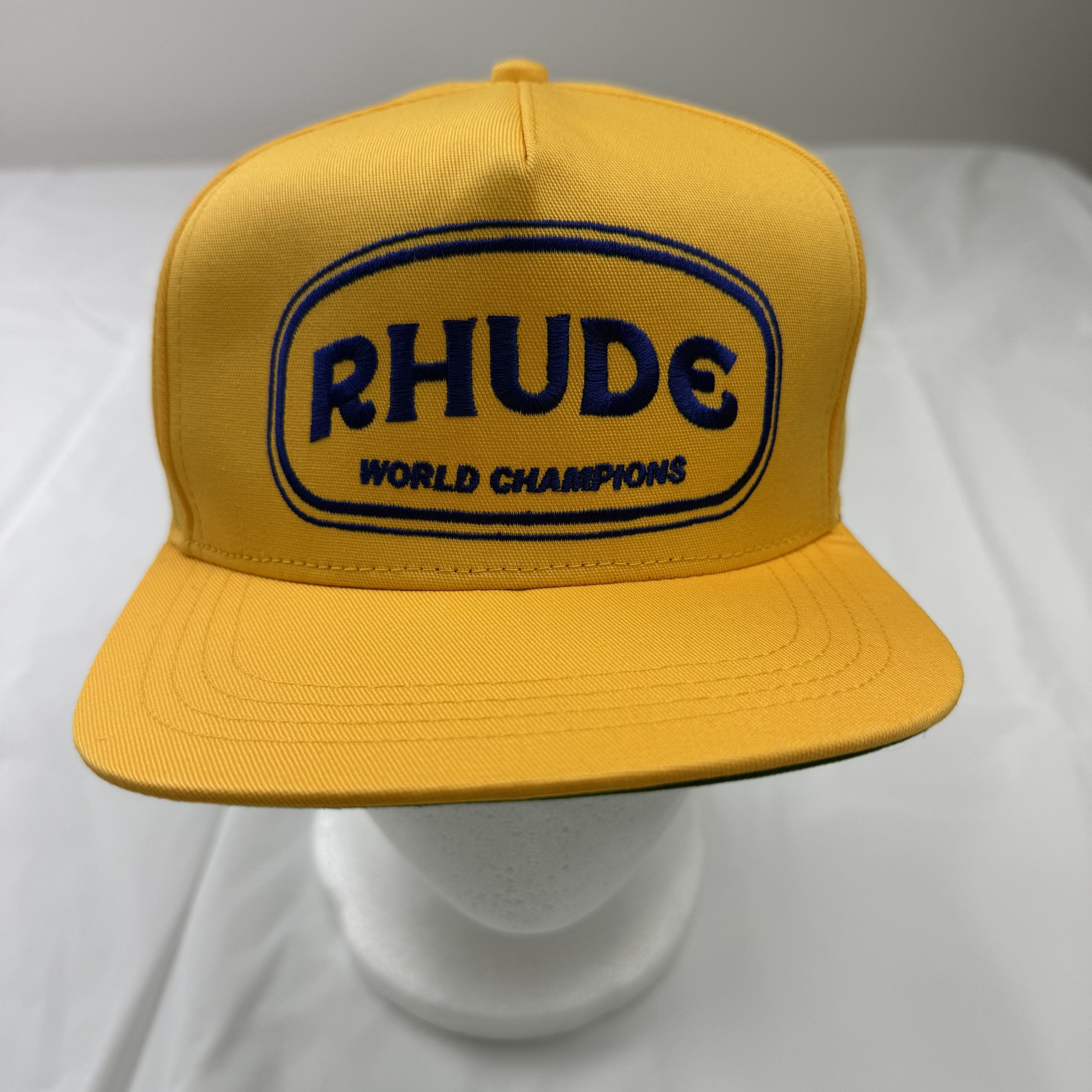 Rhude Rhude World Champions Snapback Hat Logo Made in USA Cap Size ONE SIZE - 1 Thumbnail