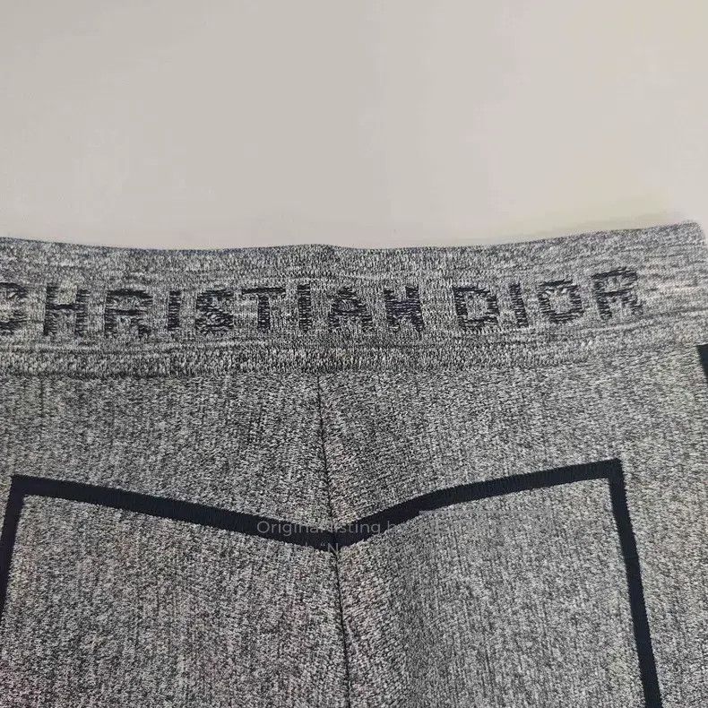 Dior Dior Gray letter waist knitted cycling pants leggings Size 25" / US 0 / IT 36 - 7 Thumbnail
