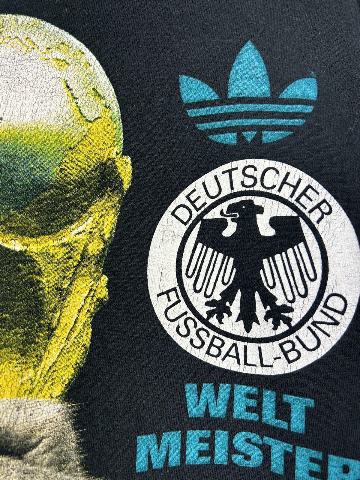 Adidas Vintage 90's Adidas Germany Deutschland World Cup Shirt Size US L / EU 52-54 / 3 - 7 Thumbnail