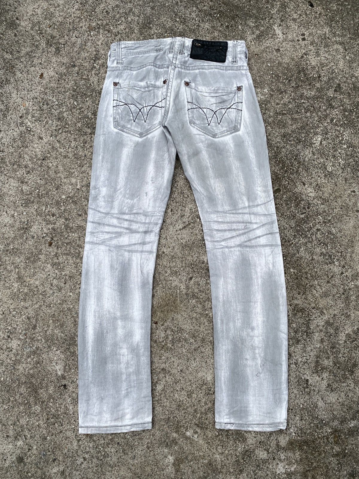 Japanese Brand × Tornado Mart 1990s - Tough Jeansmith Distressed Claws Mark Design Jeans Size US 32 / EU 48 - 2 Thumbnail