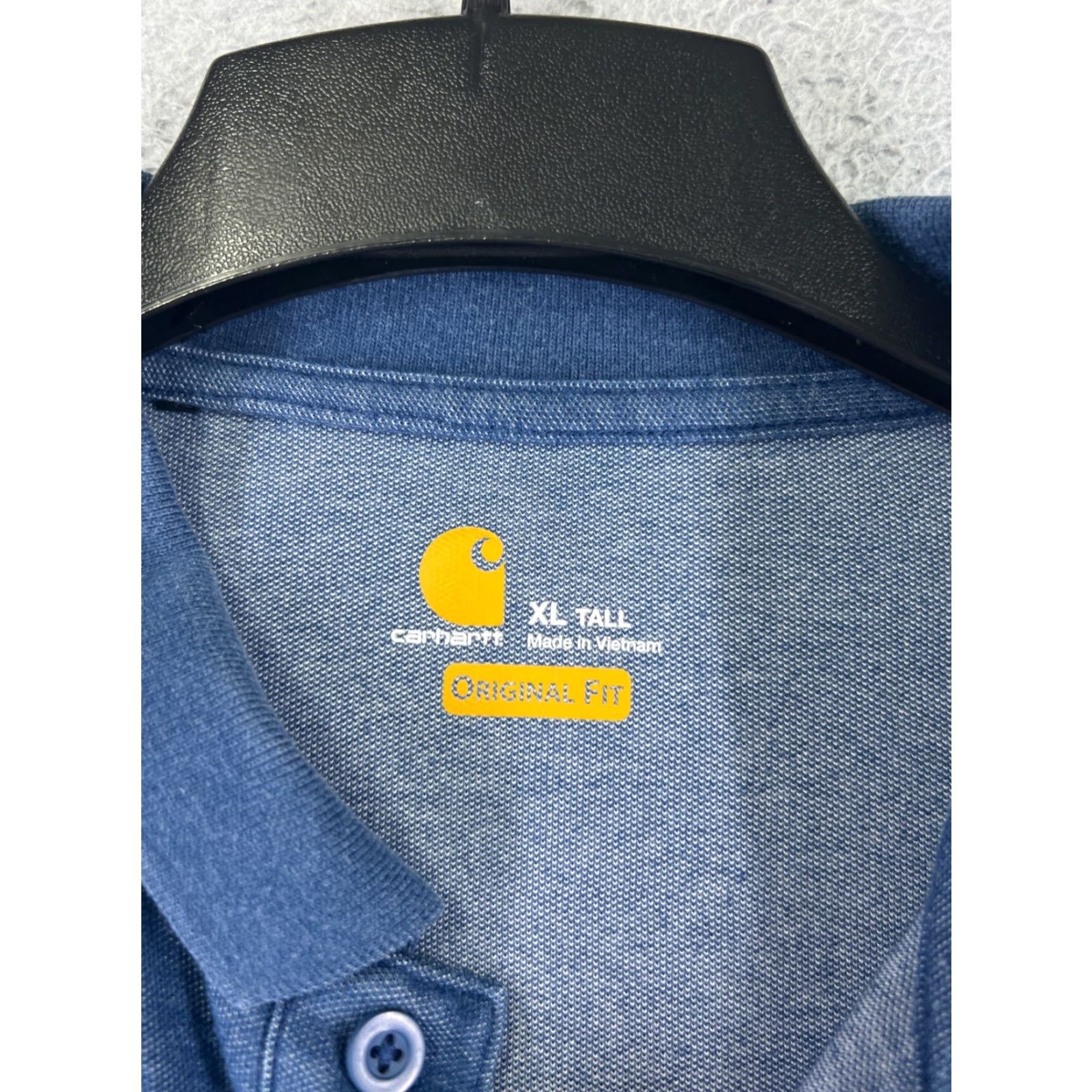 Carhartt Carhartt Polo Shirt Mens XL Blue Short Sleeve Pocket Golf Workwear shirt Size US XL / EU 56 / 4 - 7 Thumbnail