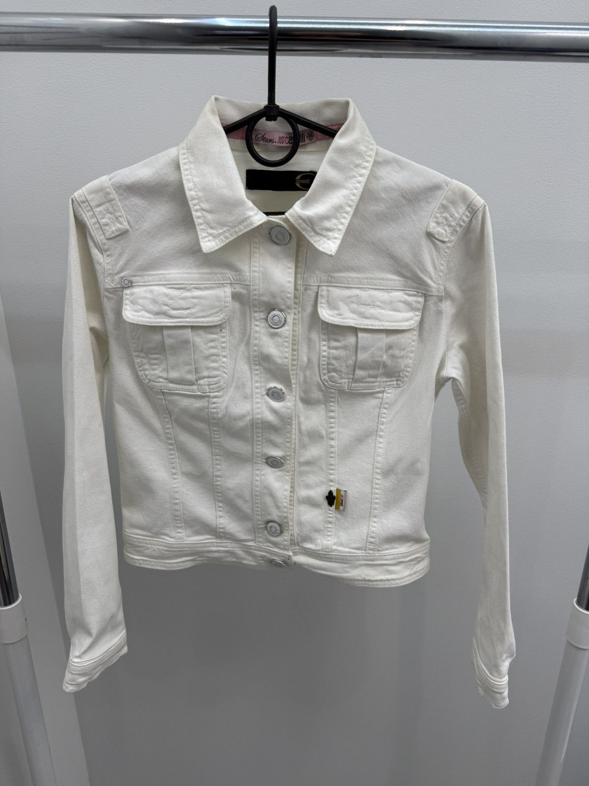 Just Cavalli Just Cavalli Denim Jacket Size S / US 4 / IT 40 - 1 Thumbnail