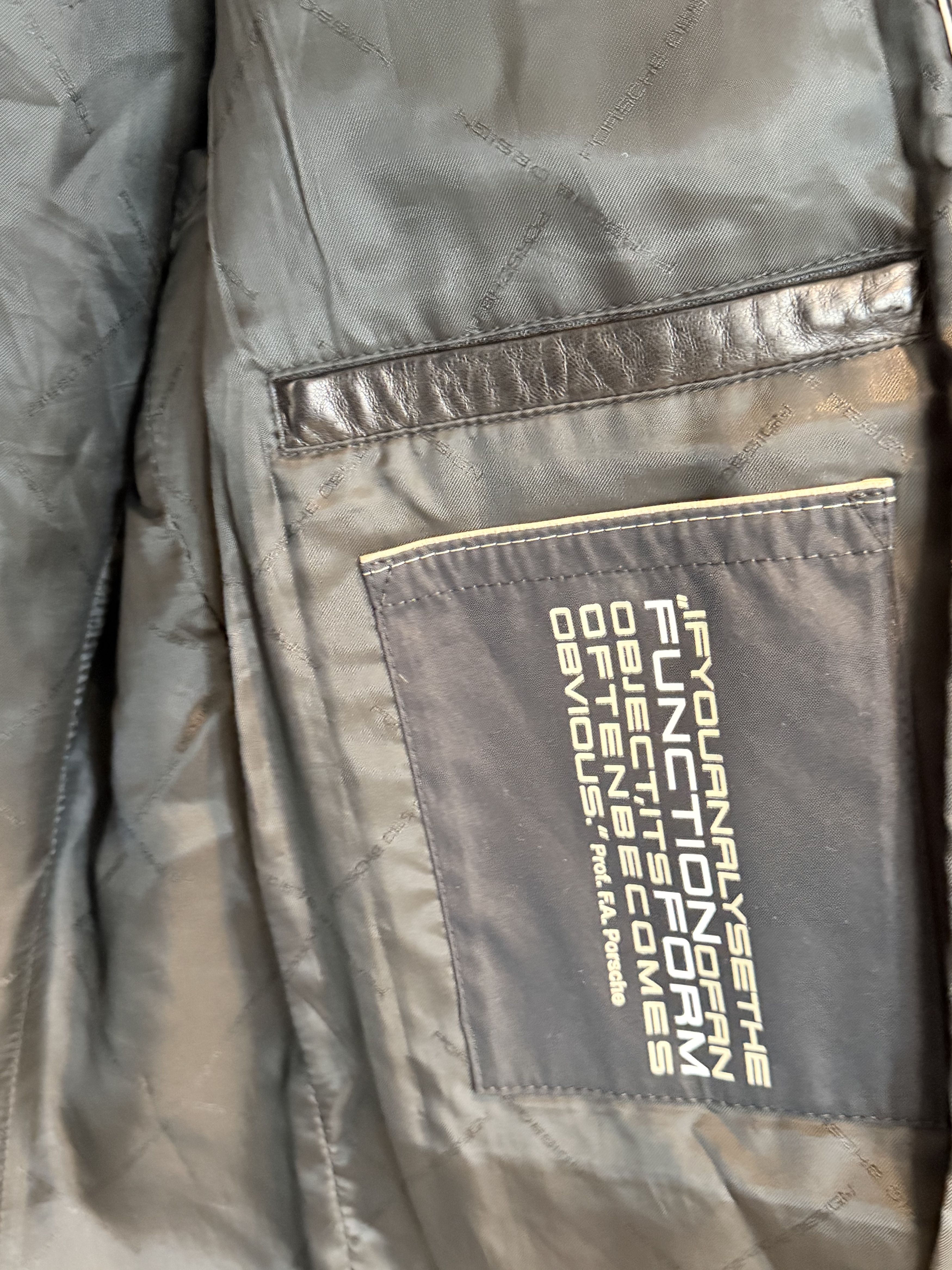 Porsche Design Porsche Design Mens Leather Blazer Style Jacket Size US XL / EU 56 / 4 - 5 Thumbnail