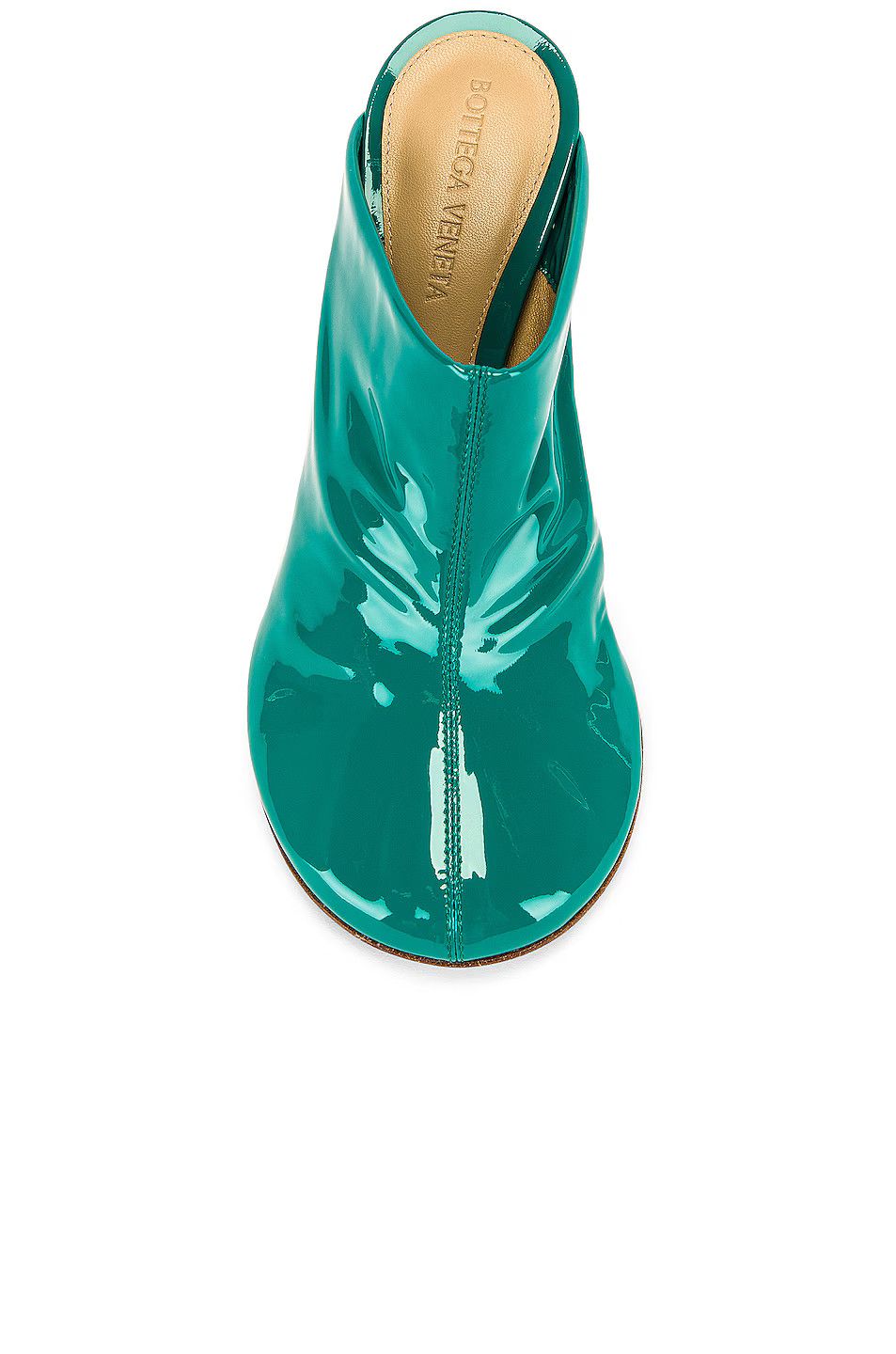 Bottega Veneta o1y0725 Spool Heel Mules in Emerald Green Size US 6.5 / IT 36.5 - 3 Thumbnail