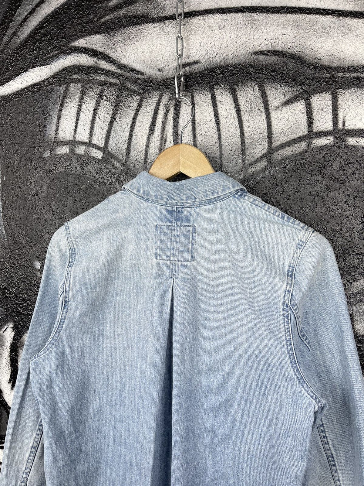 Levi's Vintage Clothing Levi’s Washed Blue Denim Long Coat Women’s Jacket Size XS Size XS / US 0-2 / IT 36-38 - 13 Thumbnail