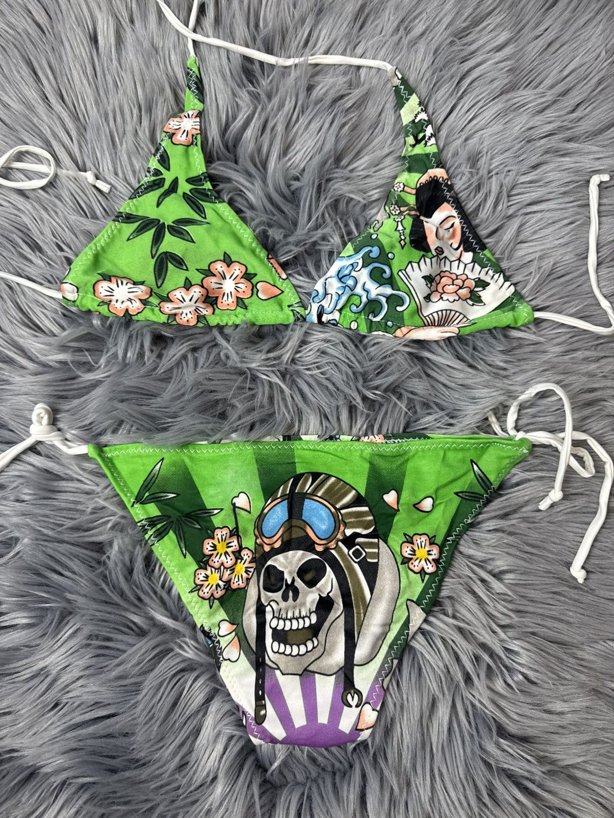 Ed Hardy × Vintage Vintage Ed Hardy Bikini | Grailed