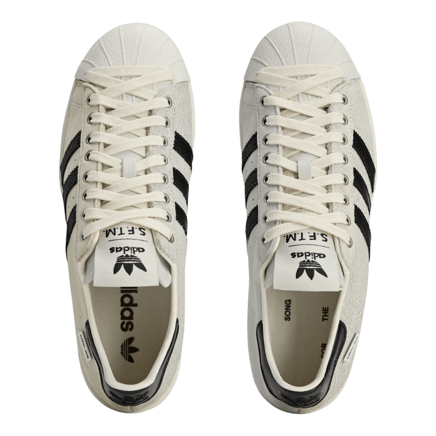 Adidas × Song For The Mute o1mle0426 Superstar 82 Low-Top Sneakers in Off-White/Black Size US 10 / EU 43 - 4 Thumbnail