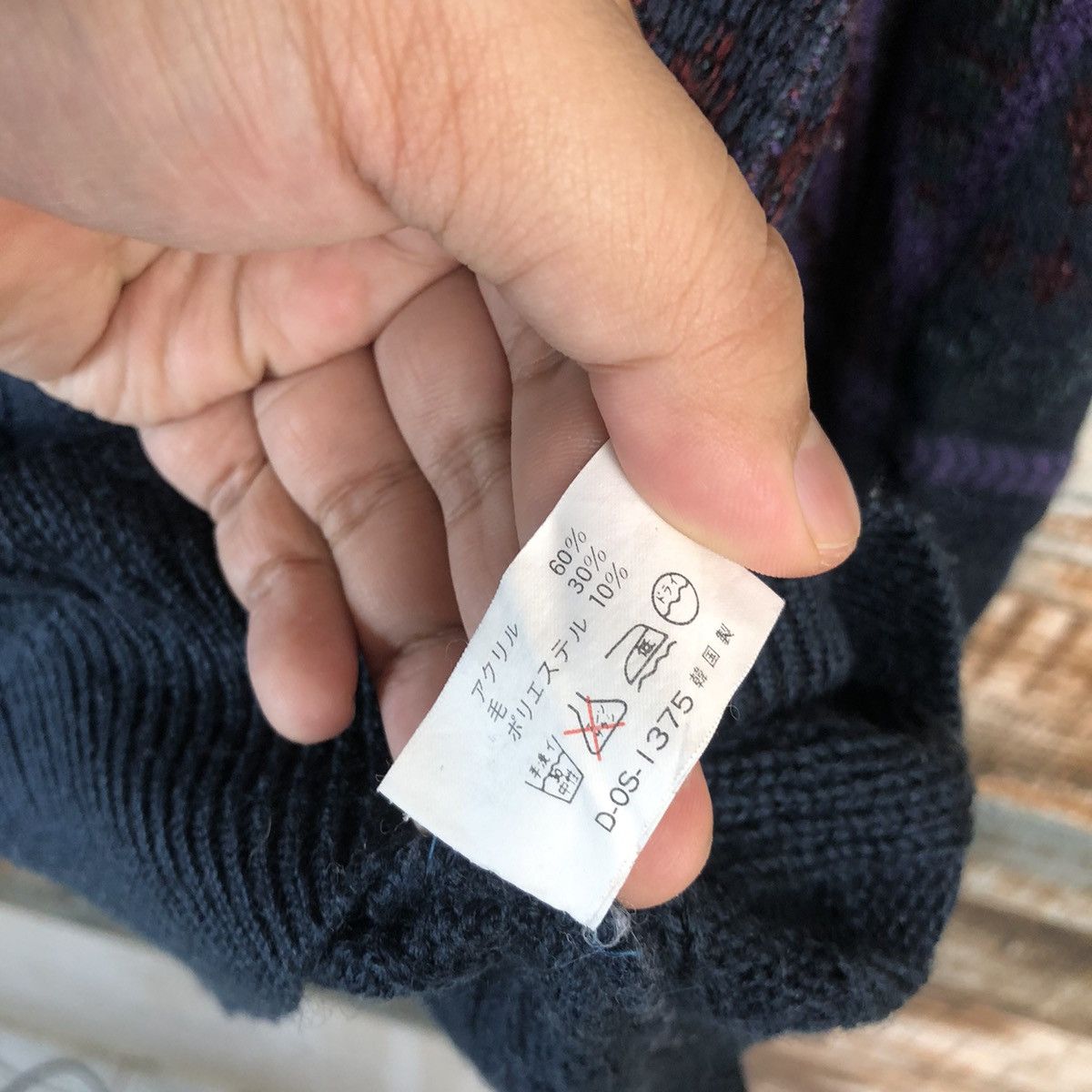 Vintage Rasoza art vintage japan Purple Knitwear #A1801 Size US M / EU 48-50 / 2 - 11 Thumbnail