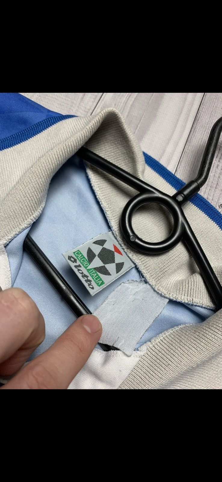 Lotto Sport × Vintage Vintage Napoli soccer jersey blue rare 8 number size M/L Size US L / EU 52-54 / 3 - 3 Thumbnail