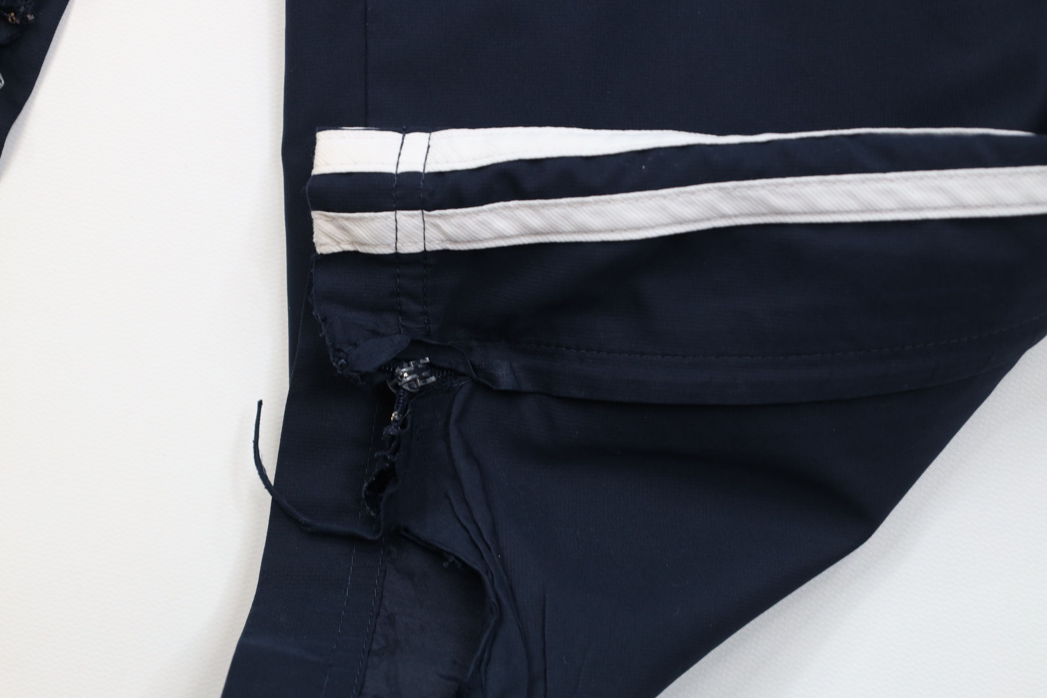 Adidas Vintage Y2K Adidas Striped Lined Wide Leg Windbreaker Pants Size US 36 / EU 52 - 7 Thumbnail
