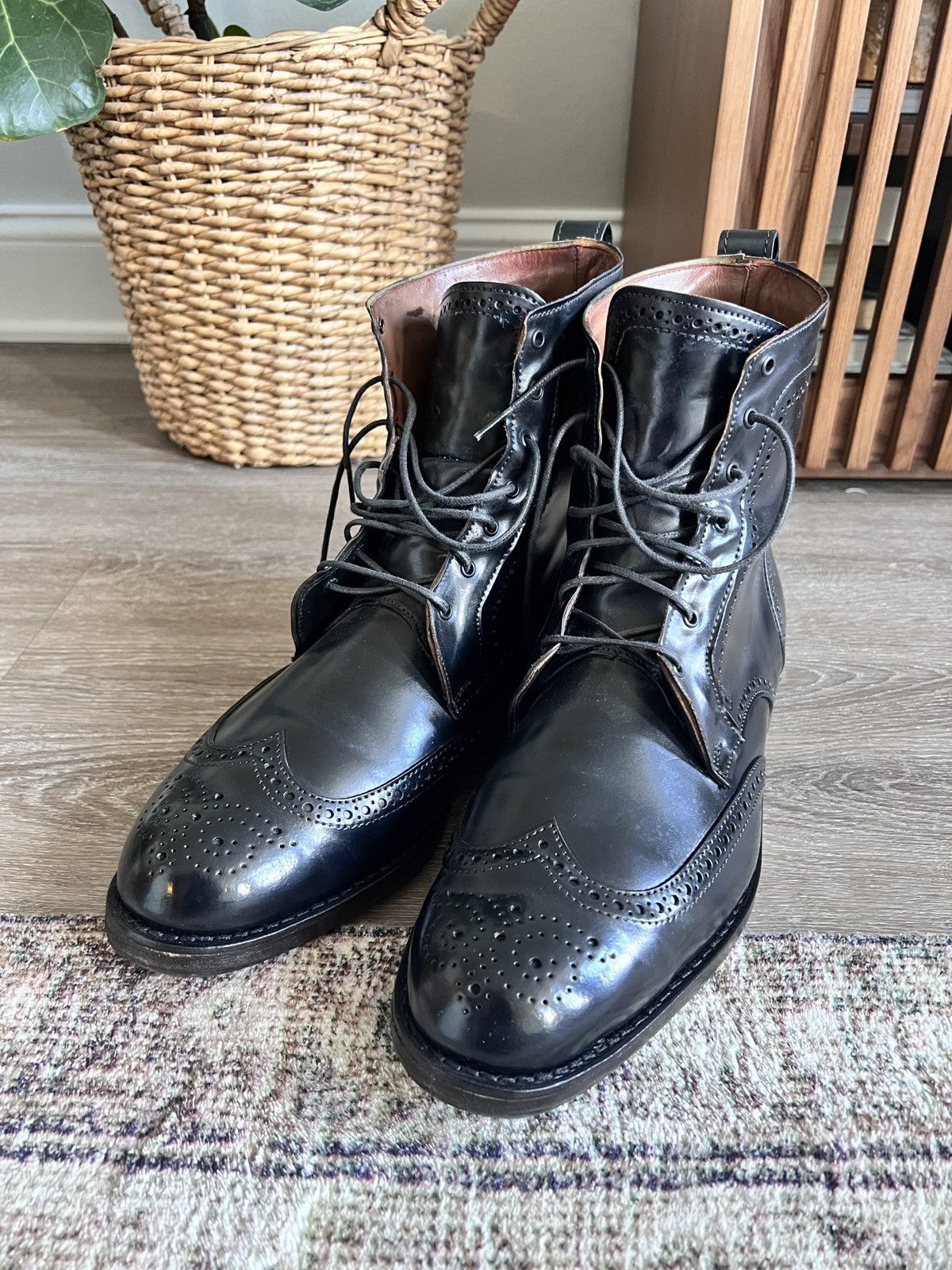 Allen Edmonds Allen Edmonds Dalton Shell Cordovan Boots Black 11.5 E Grailed