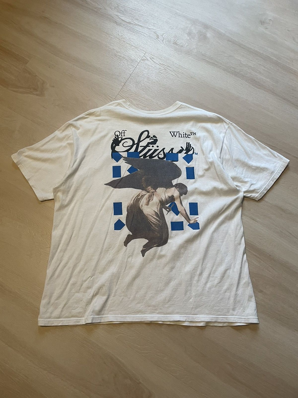 Off-White × Stussy Stussy Offwhite Virgil Abloh 'I support black