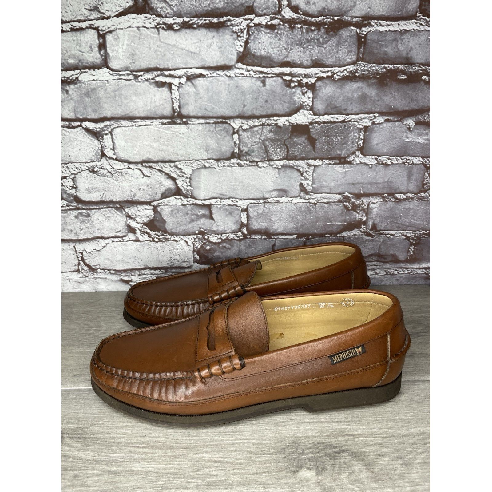 Mephisto Mephisto Spinnaker Brown Leather Penny Loafers Casual Shoes Size US 11.5 / EU 44-45 - 4 Thumbnail