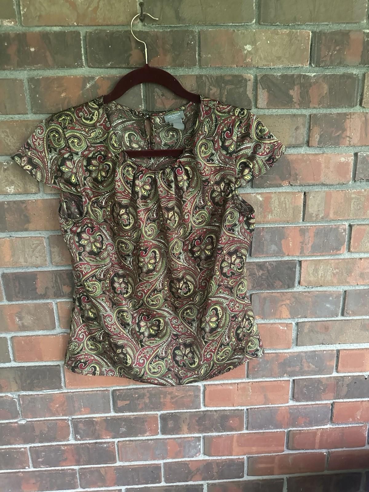 Ann Taylor Anne Taylor Petites Medium Blouse Paisley Career Size XS / US 0-2 / IT 36-38 - 1 Thumbnail