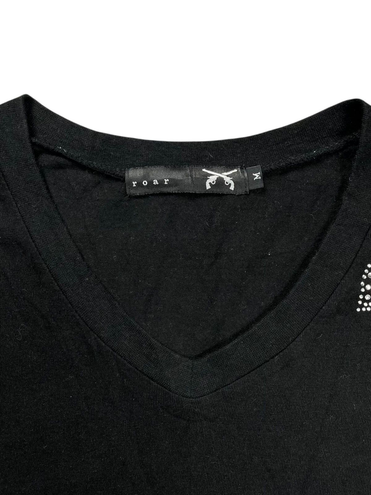 14th Addiction 2000s Roarguns - Vneck Sword & Pistols Swarovski Longsleeve Size US M / EU 48-50 / 2 - 4 Thumbnail