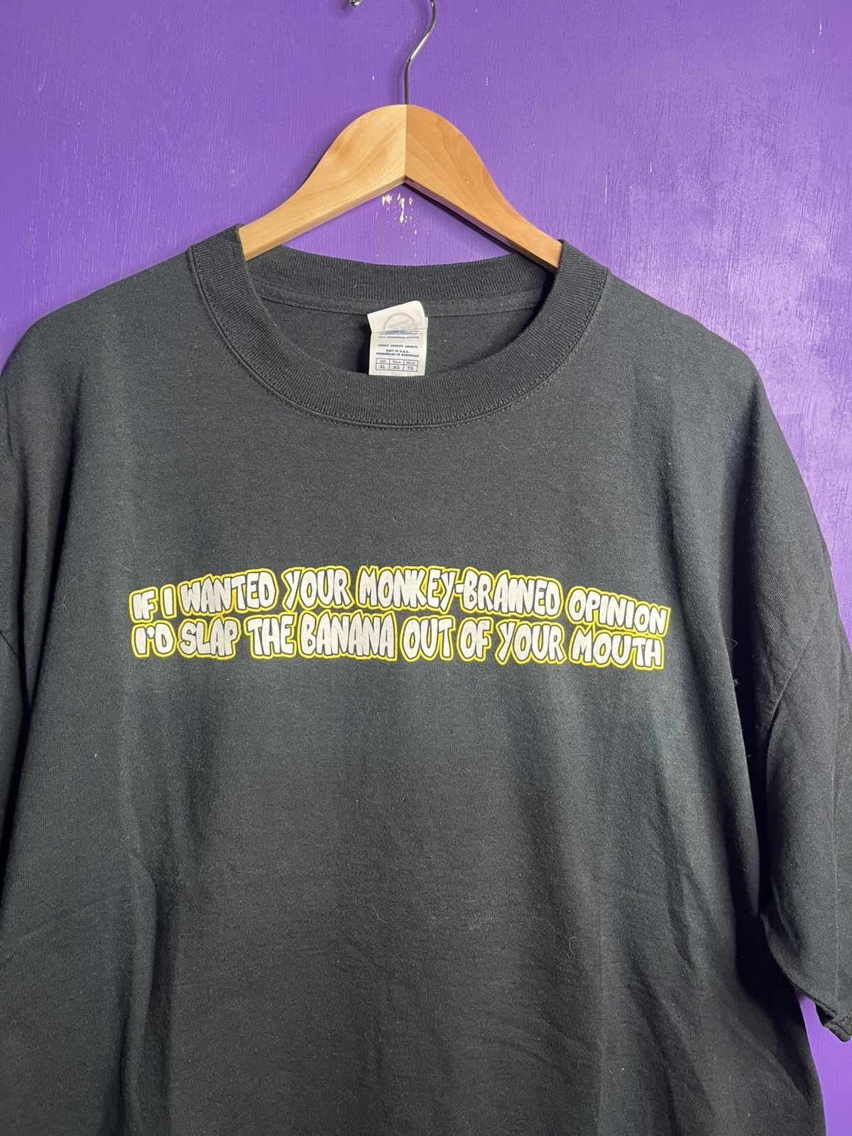 Vintage Vintage 00s slap the banana out of you text tee Size US XL / EU 56 / 4 - 3 Thumbnail