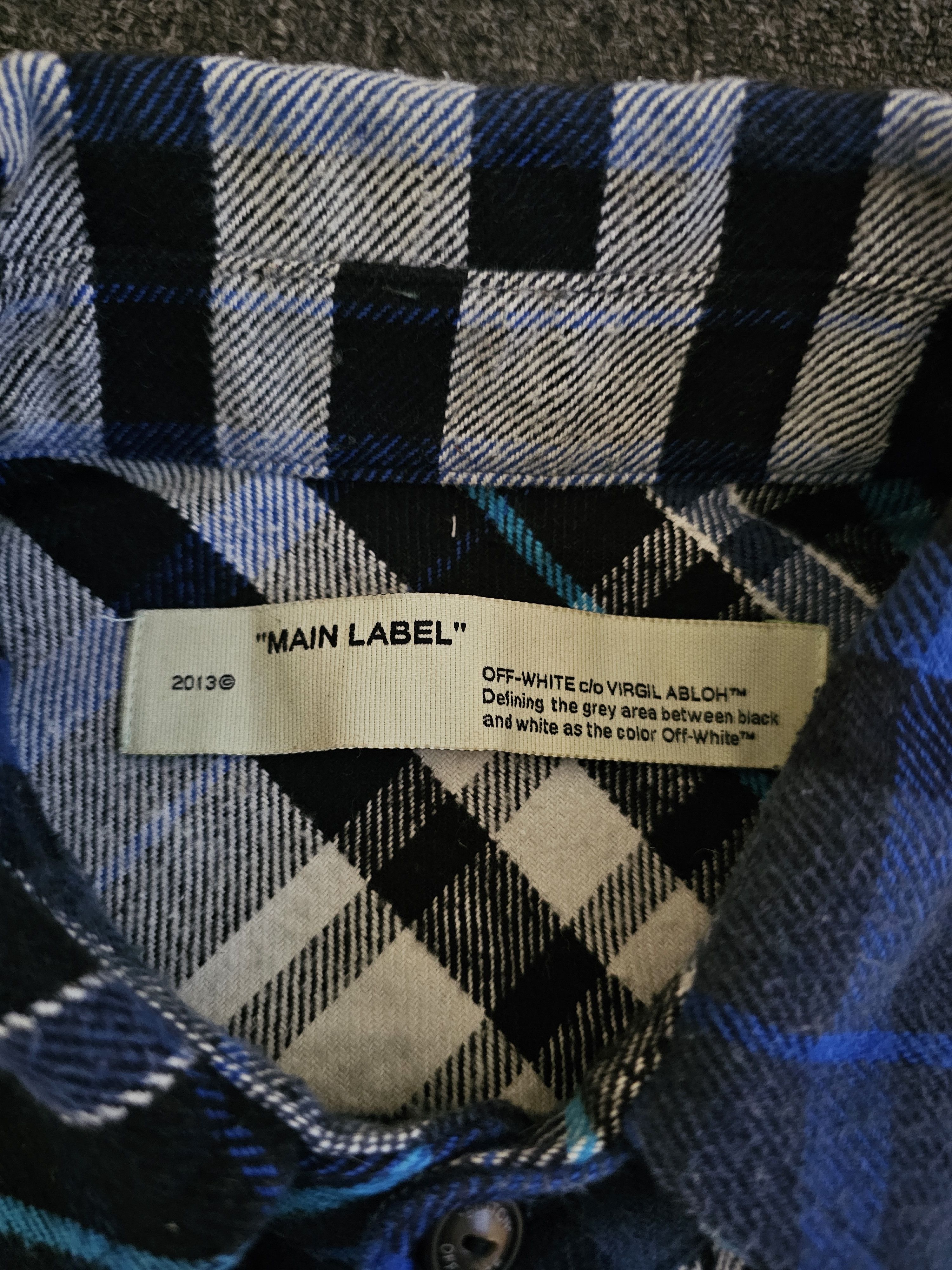 Off-White OFF-WHITE Men's Thick Graffiti Oversize Shirt Size S Size US S / EU 44-46 / 1 - 3 Thumbnail