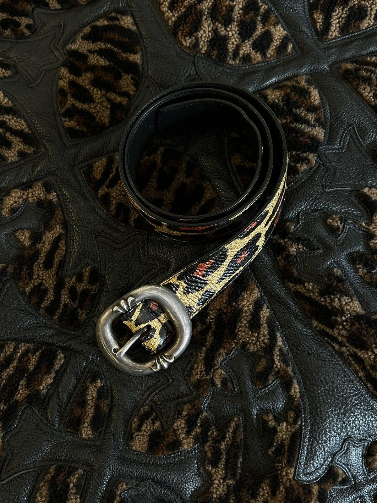 Chrome Hearts CHROME HEARTS PATTEN LEATHER CHEETAH GUNSLINGER Size 32 - 1 Thumbnail
