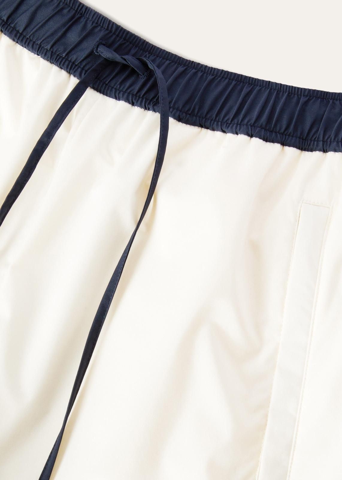 Loro Piana o1srvl11e0125 Keelan Wind Stretch Joggers in White & Blue Size 26" / US 2 / IT 38 - 4 Thumbnail