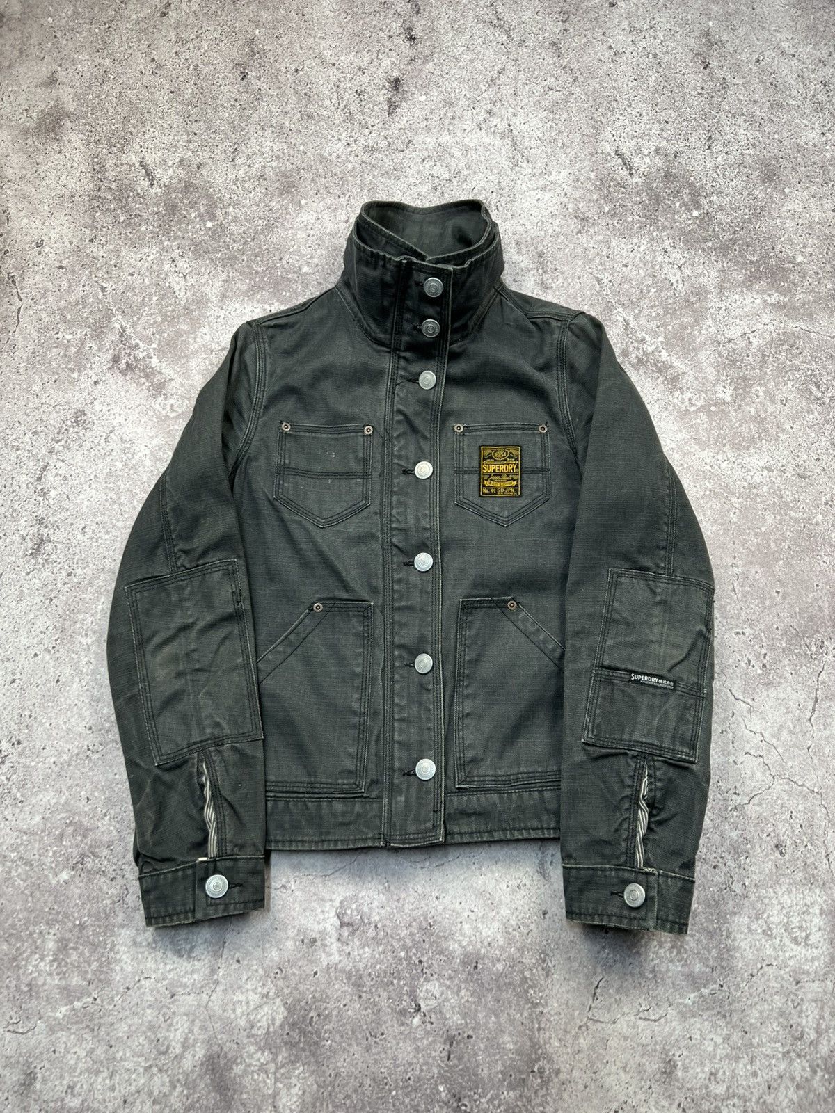Japanese Brand Vintage Y2K grunge biker raw denim jacket Rick Owens style Size L / US 10 / IT 46 - 2 Thumbnail