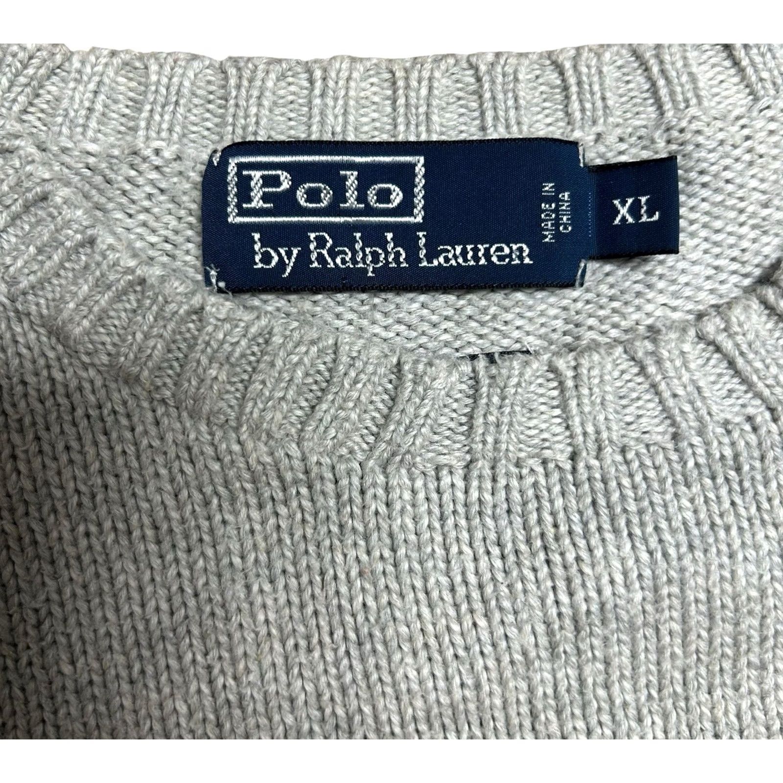 Ralph Lauren Polo Ralph Lauren Women's Light Gray Knitted Sweater XL Long Sleeve Pullover Size XL / US 12-14 / IT 48-50 - 5 Thumbnail