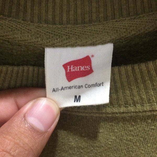 Hanes × Vintage HANES Spell Out Sweatshirt Fit To Small Size US S / EU 44-46 / 1 - 4 Thumbnail