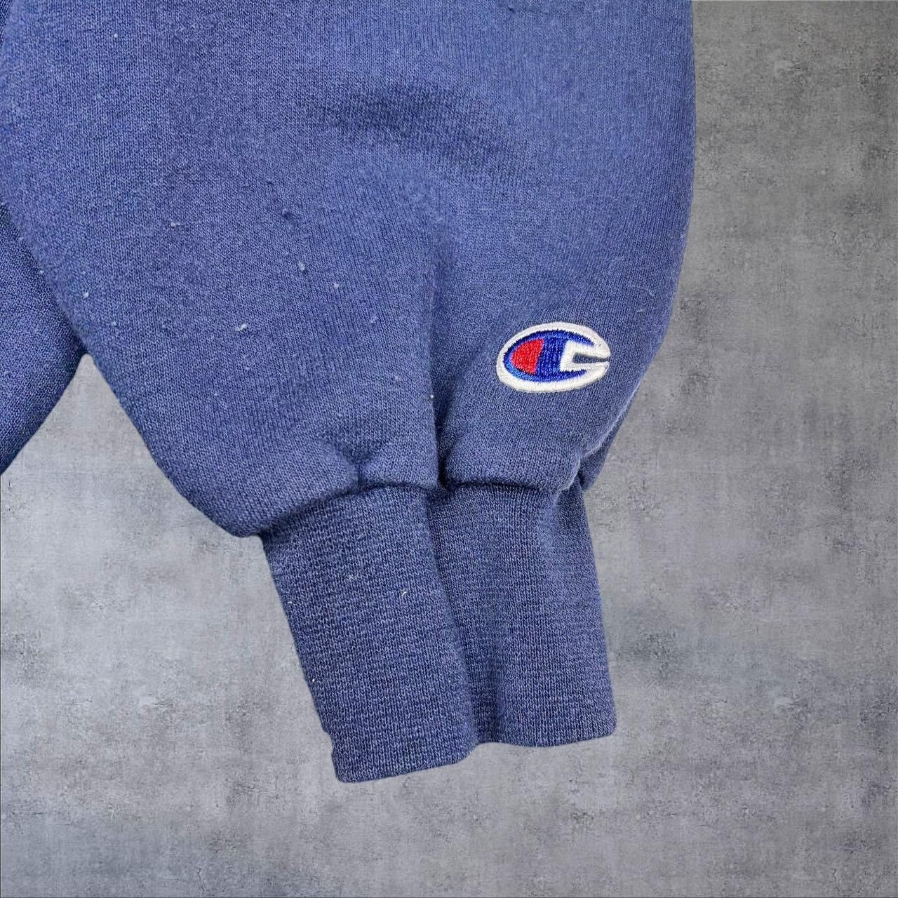Champion × Vintage Vintage Navy Blue Champion Hoodie Size US XL / EU 56 / 4 - 3 Thumbnail