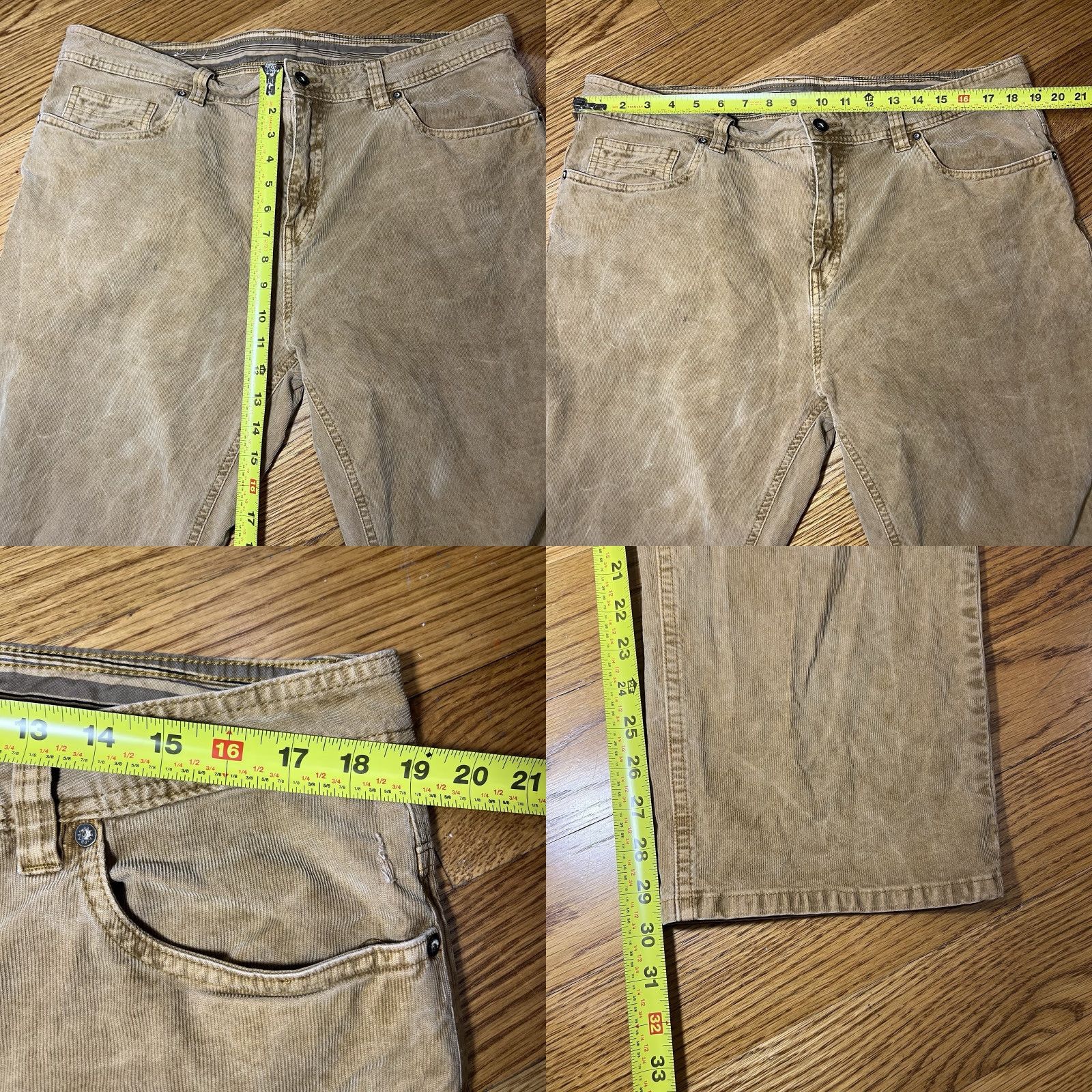 Prana VINTAGE prAna Men's Slim Fit Corduroy Pants 38x30 Brown Fall Winter Modern Size US 38 / EU 54 - 8 Thumbnail